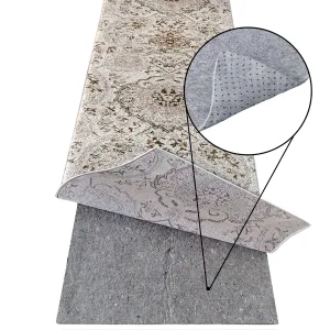 0.125 Thick - Non-slip Cushioned Grey Rug Runner Pads