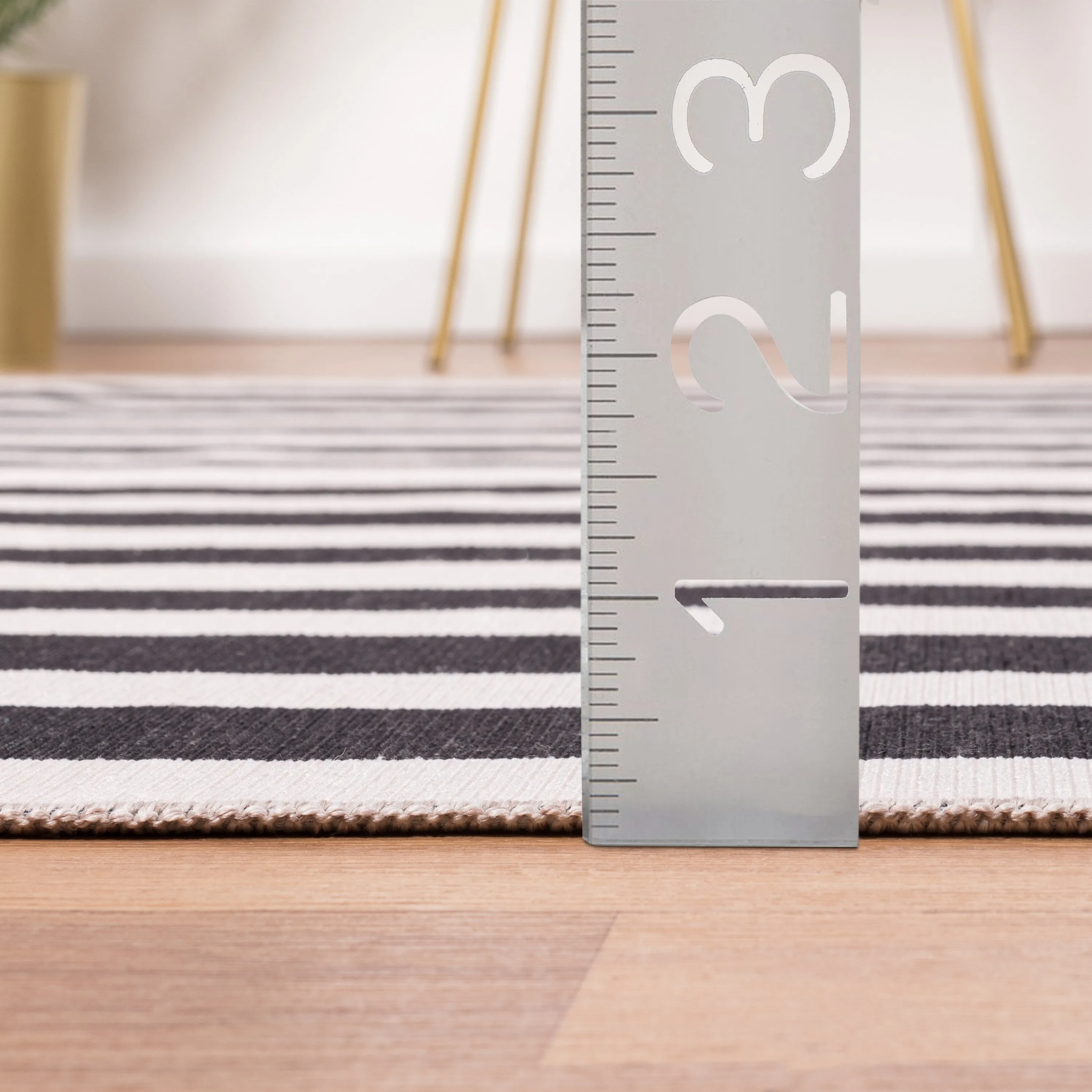 Abani Parker PAR170A Cream Black Rectangles Area Rug