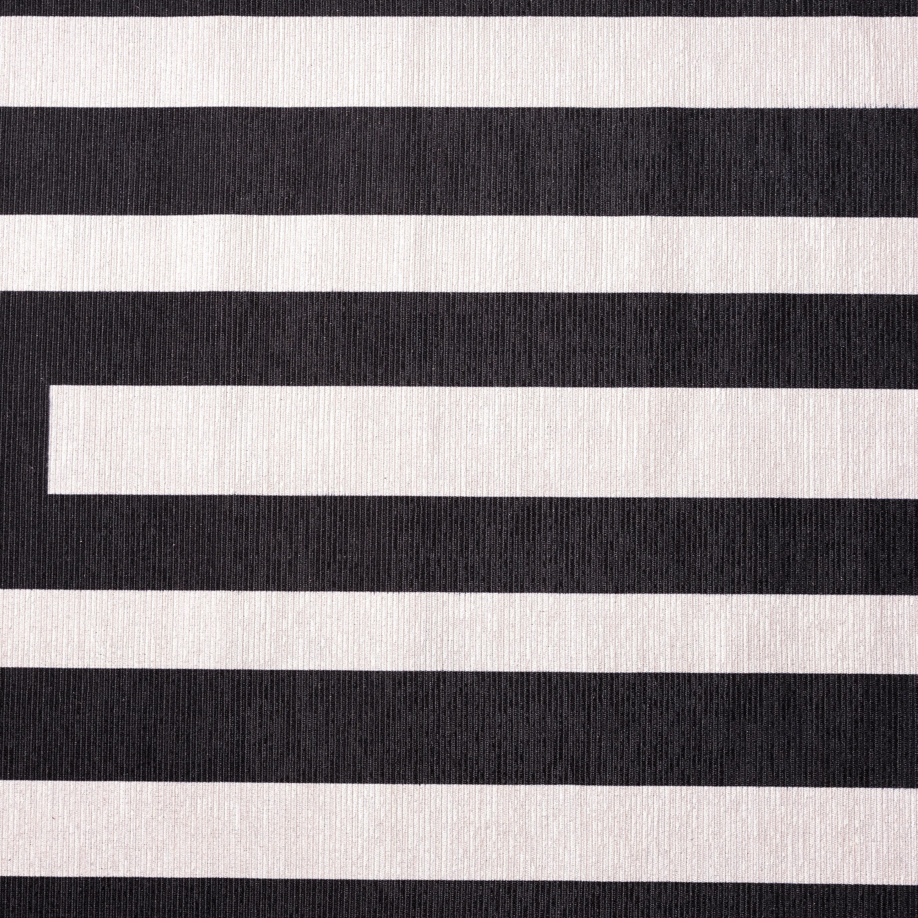 Abani Parker PAR170A Cream Black Rectangles Area Rug