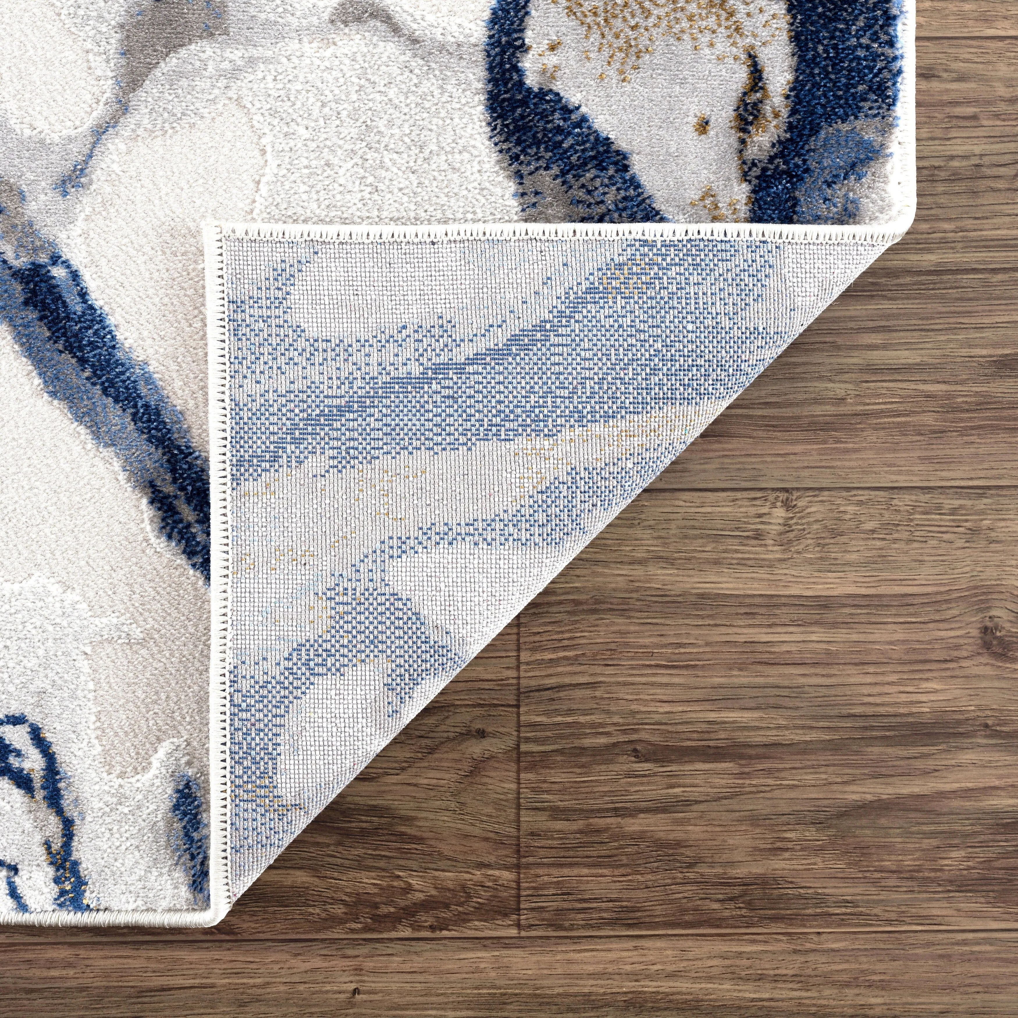 Abani Rugs Regal REG140A Abstract Grey Blue Area Rug