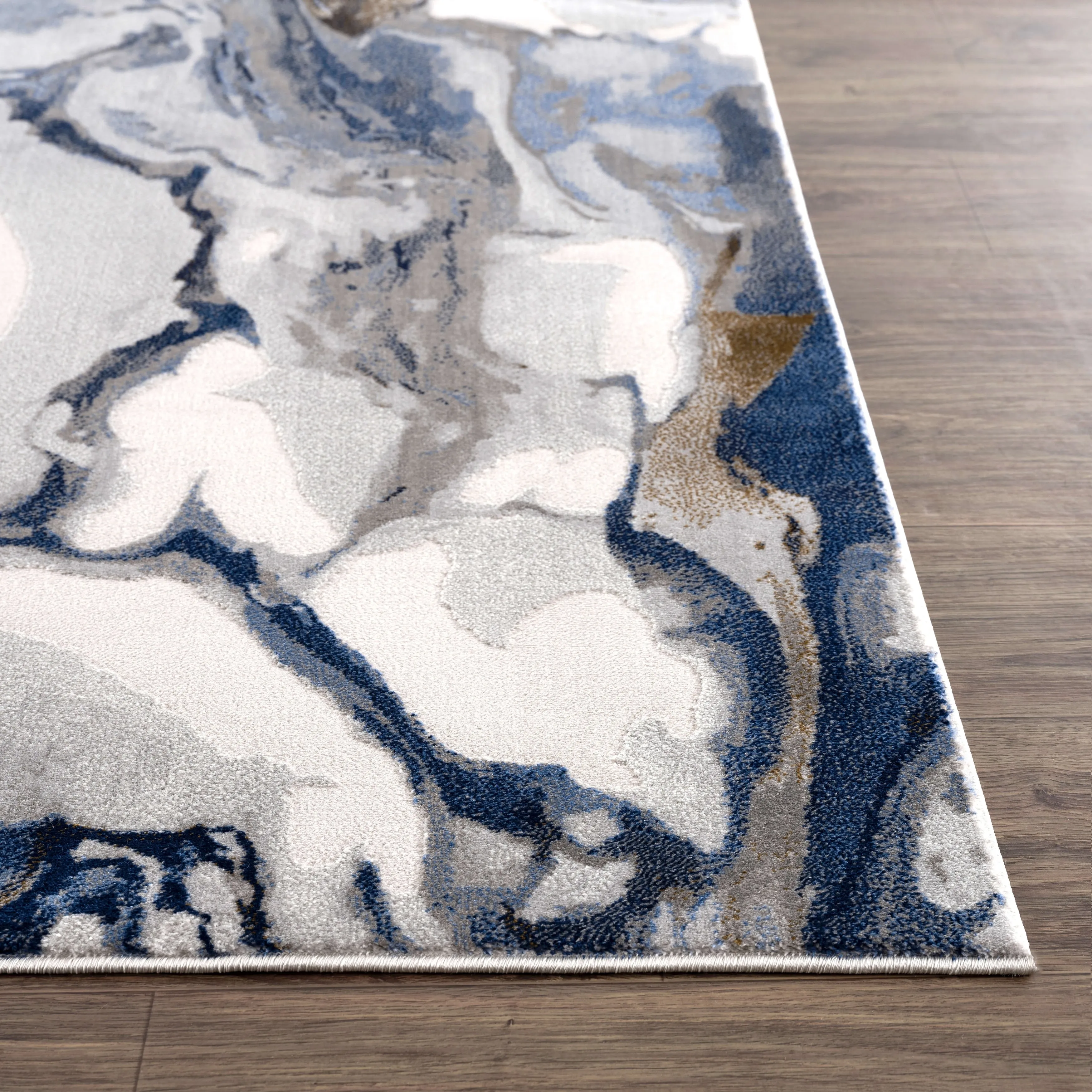 Abani Rugs Regal REG140A Abstract Grey Blue Area Rug