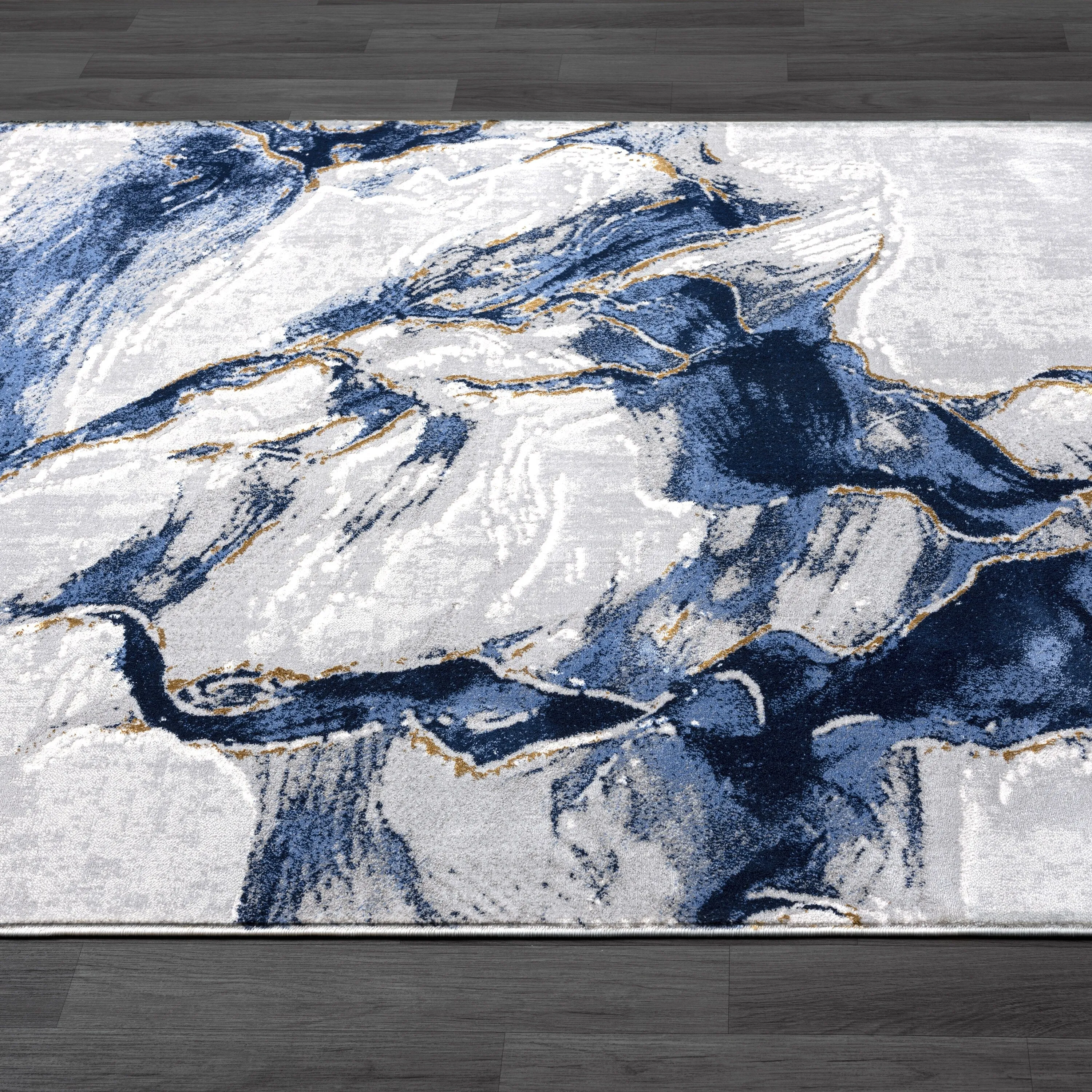 Abani Rugs Regal REG220A Grey Blue Abstract Area Rug