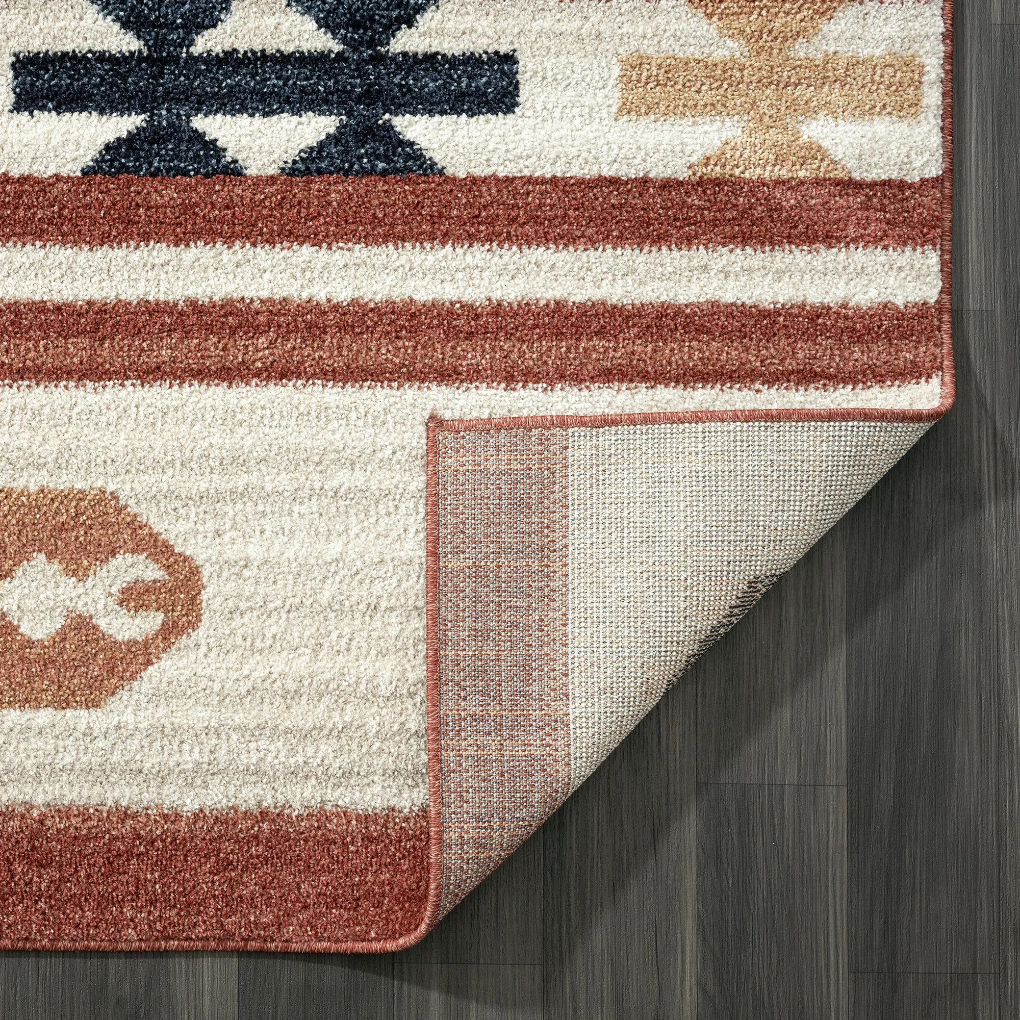 Abani Rugs Sedona SED200A Southwestern Tribal Rust Area Rug