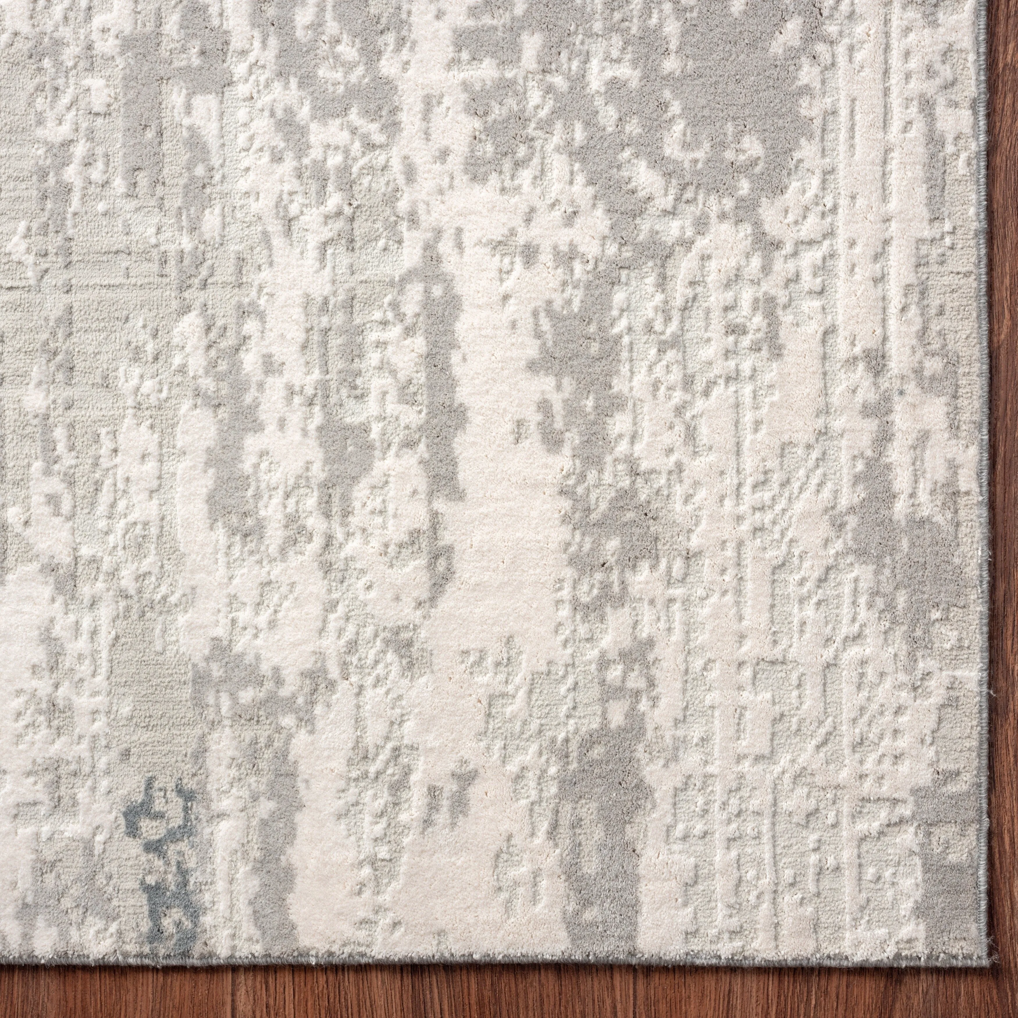 Abstract Grey Tones Area Rug