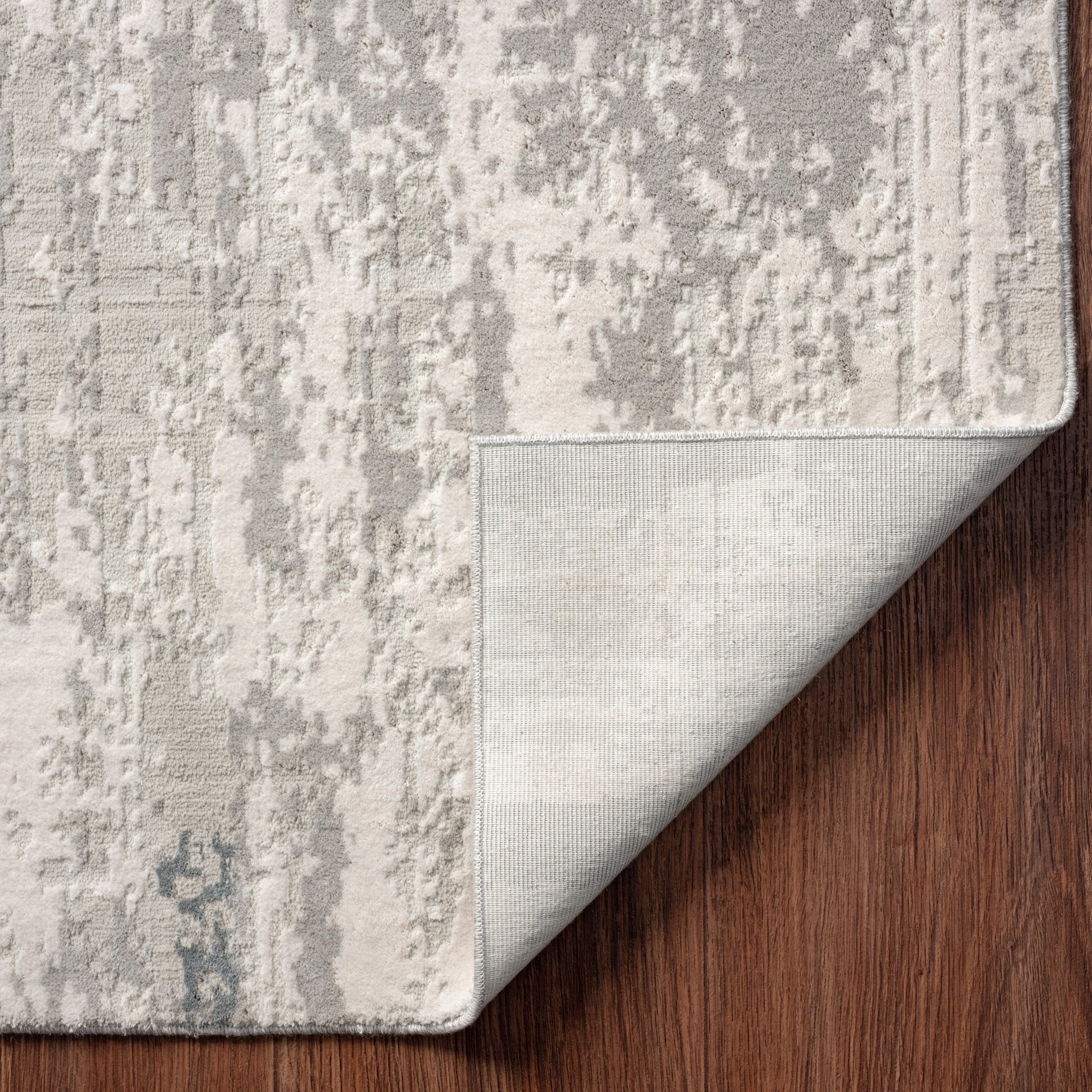 Abstract Grey Tones Area Rug