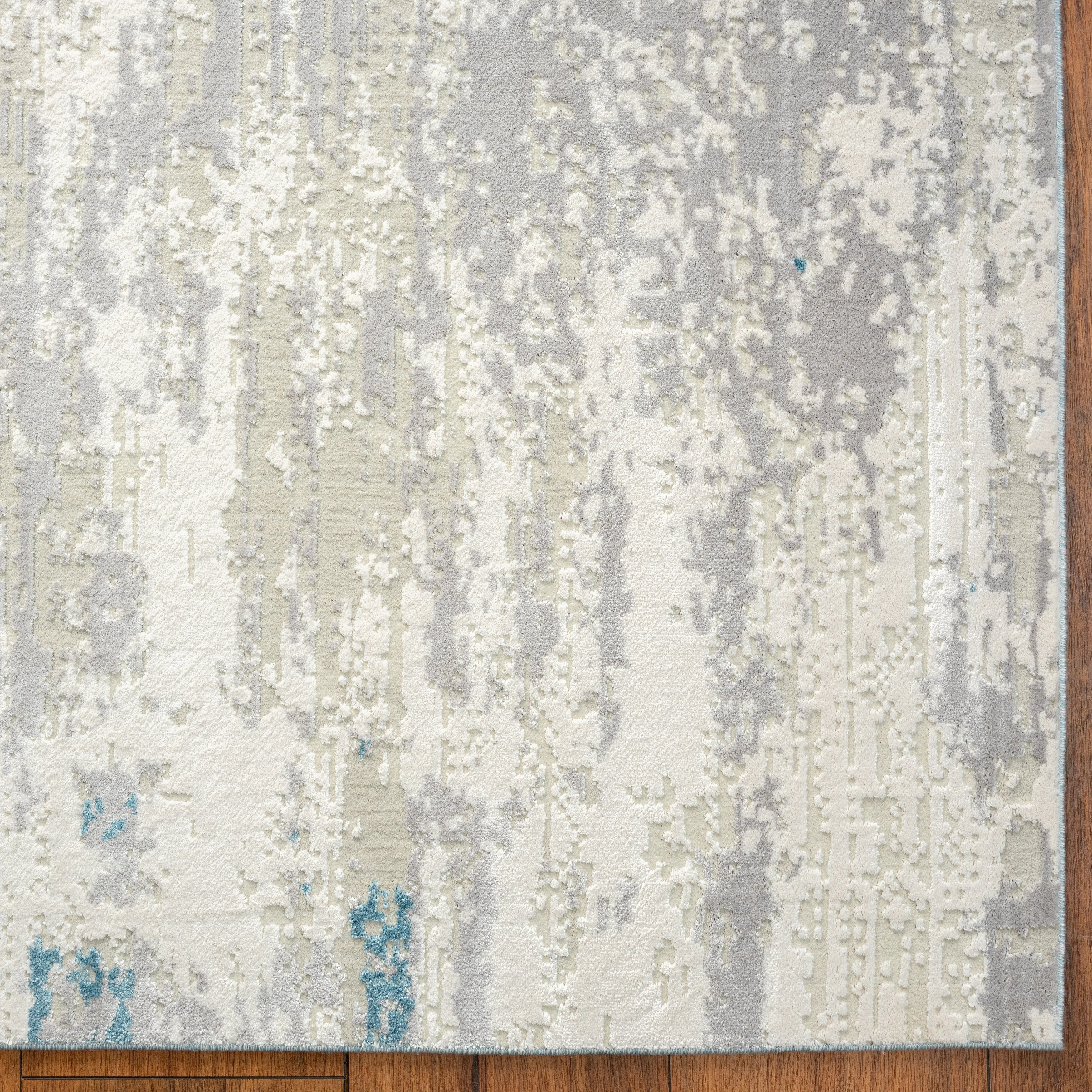 Abstract Grey Tones Area Rug
