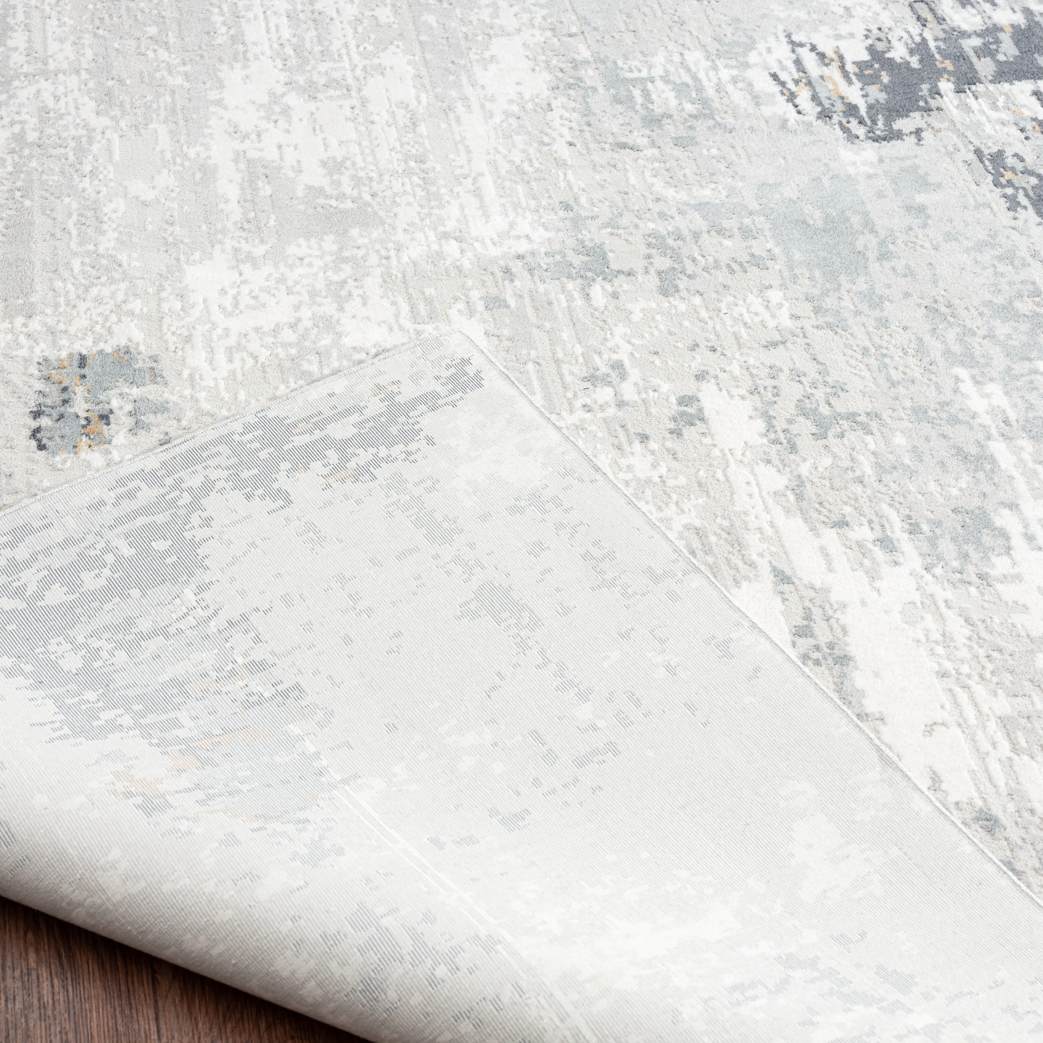 Abstract Grey Tones Area Rug