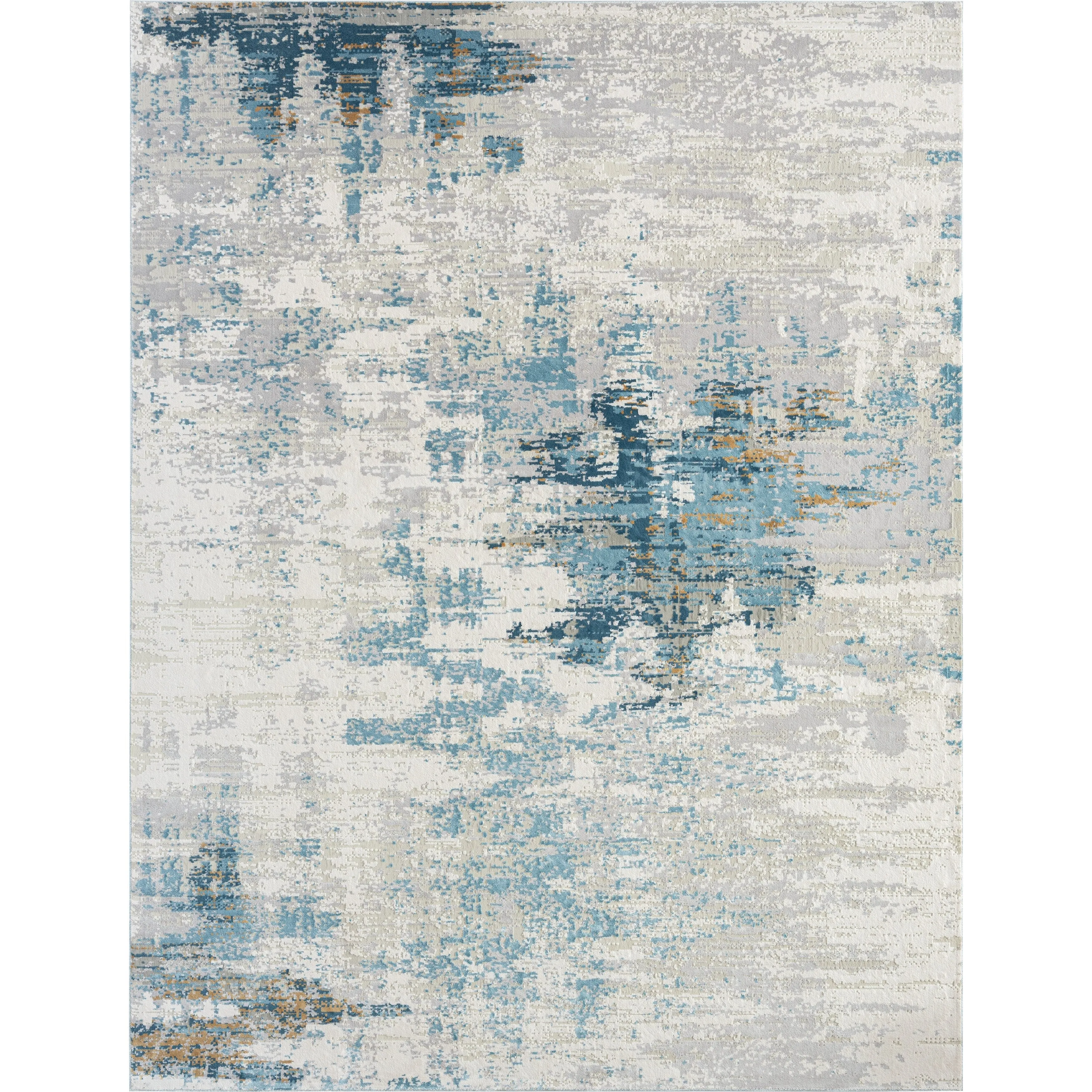 Abstract Grey Tones Area Rug