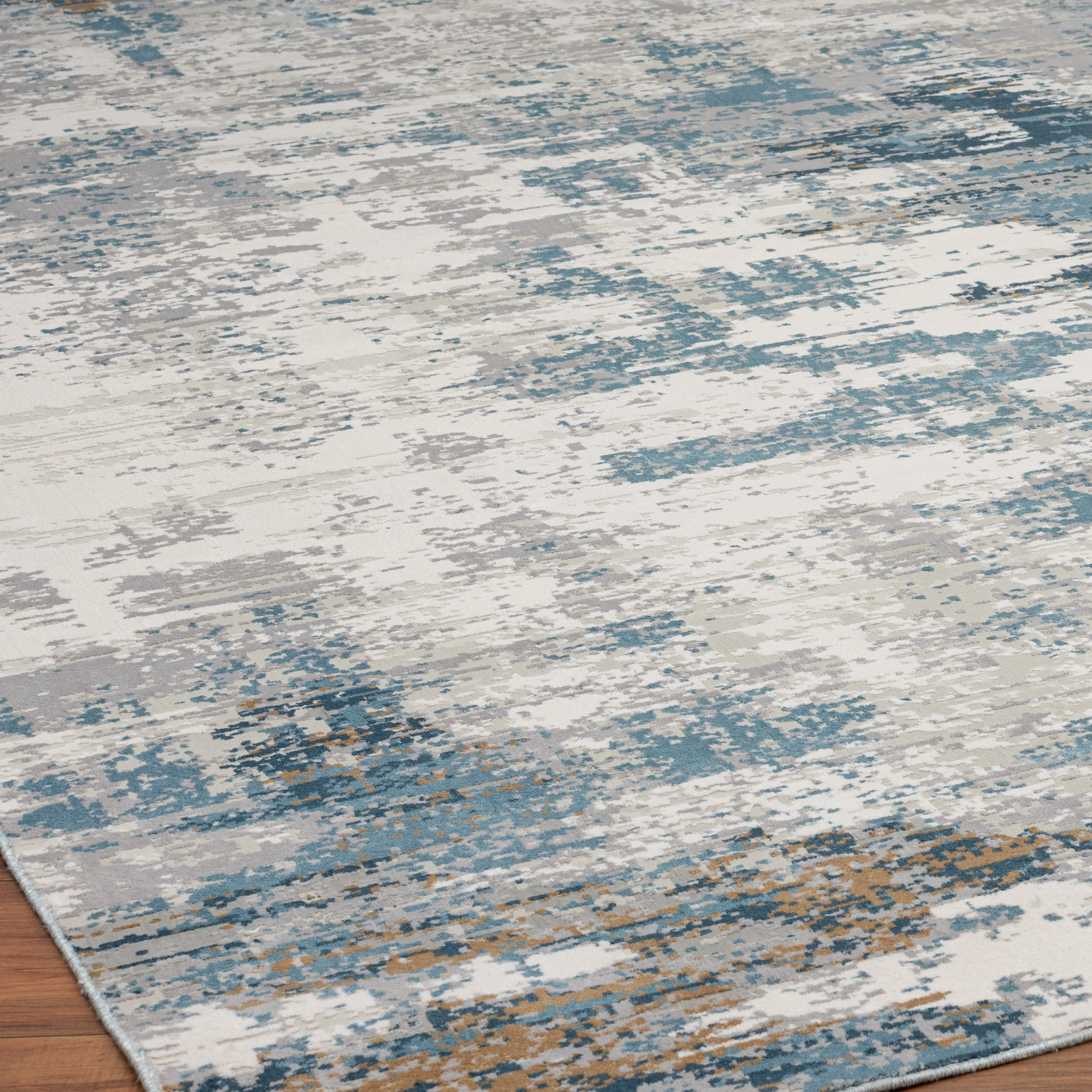 Abstract Grey Tones Area Rug