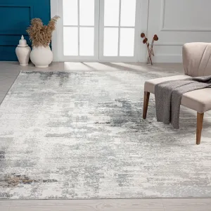 Abstract Grey Tones Area Rug