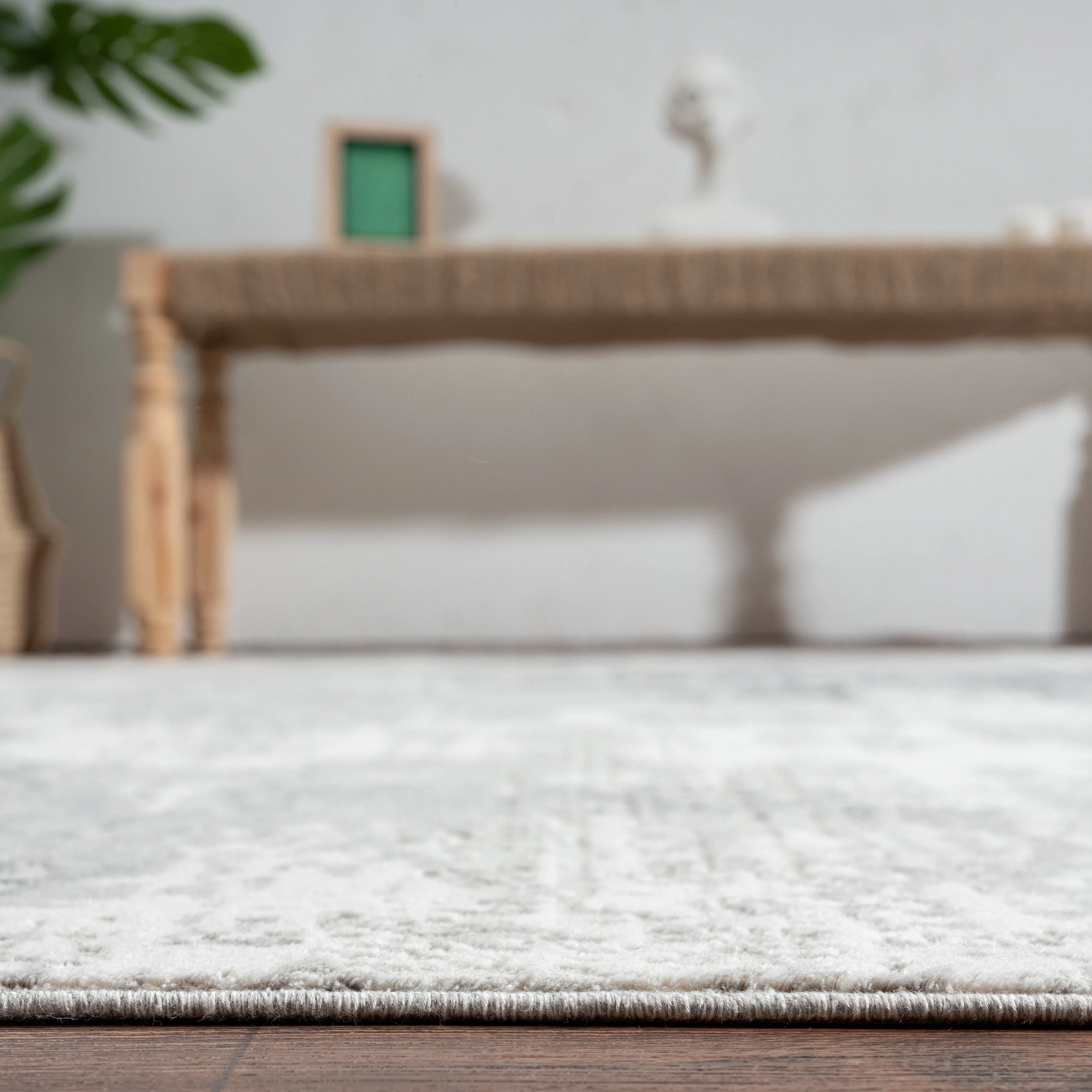 Abstract Grey Tones Area Rug