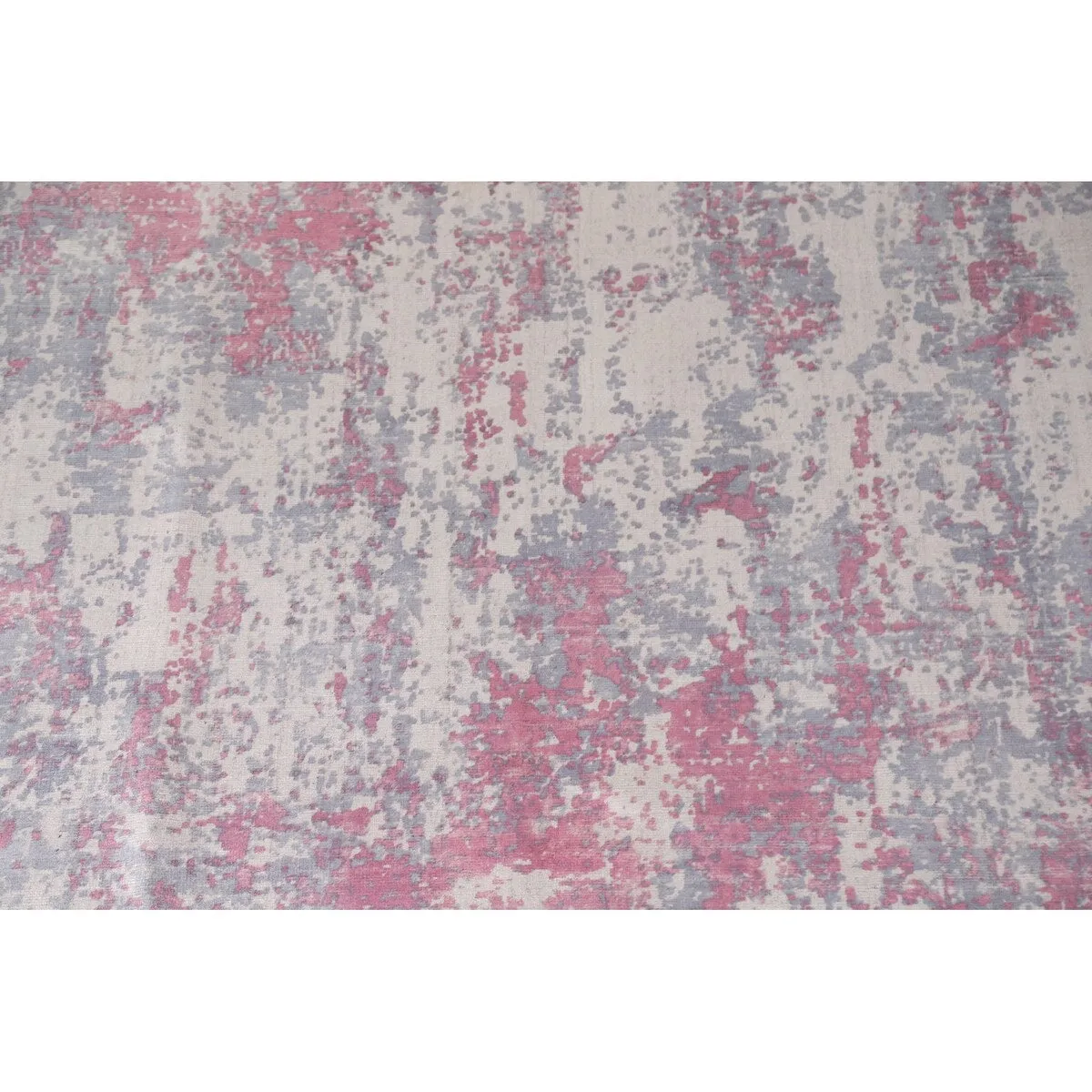 Abstract Modern Area Rug Hand-knotted Wool Carpet - 7'10x 9'11