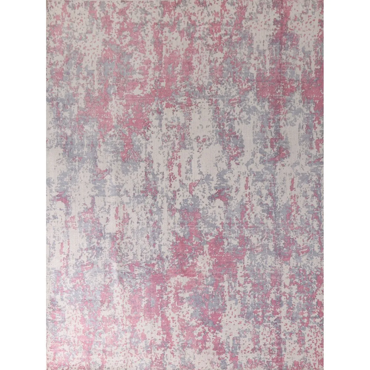Abstract Modern Area Rug Hand-knotted Wool Carpet - 7'10x 9'11