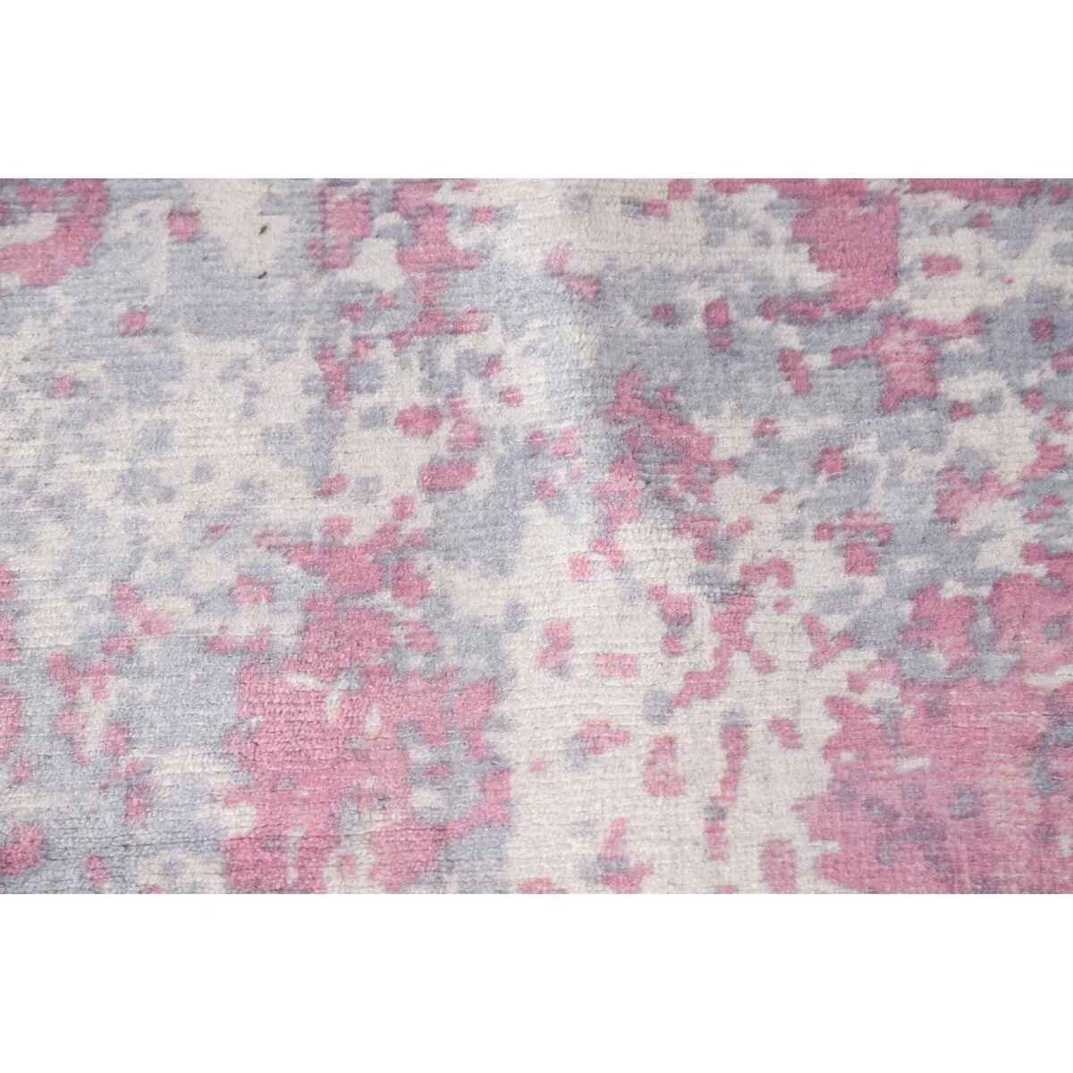 Abstract Modern Area Rug Hand-knotted Wool Carpet - 7'10x 9'11
