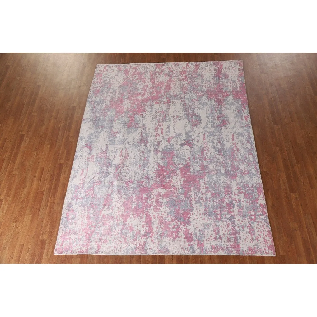 Abstract Modern Area Rug Hand-knotted Wool Carpet - 7'10x 9'11