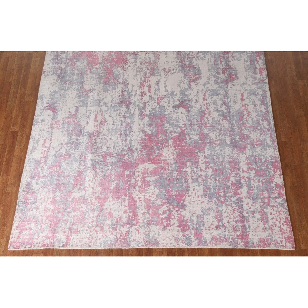 Abstract Modern Area Rug Hand-knotted Wool Carpet - 7'10x 9'11