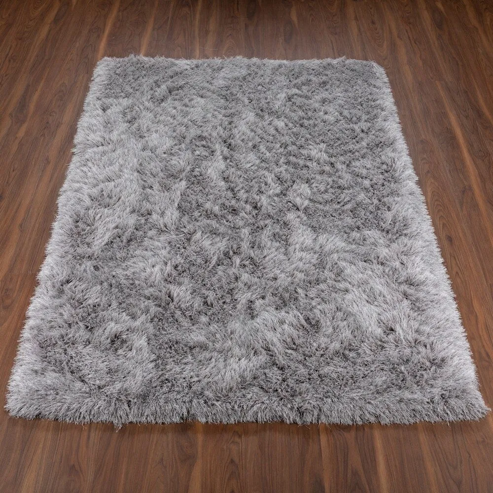 Addison Aurora Deeply Complex Modern Grey Shag Area Rug