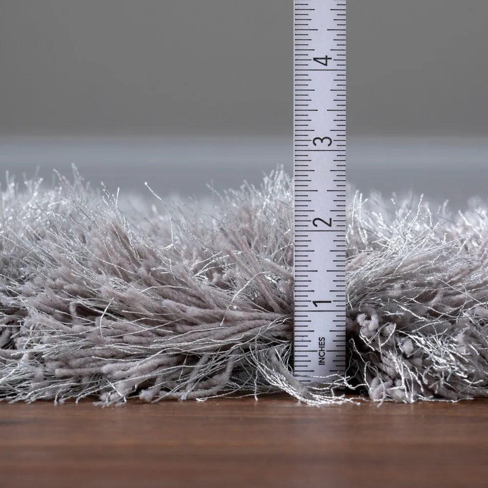 Addison Aurora Deeply Complex Modern Grey Shag Area Rug
