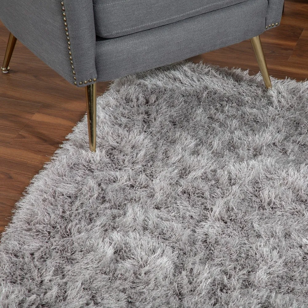 Addison Aurora Deeply Complex Modern Grey Shag Area Rug