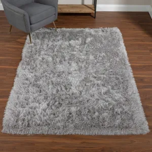 Addison Aurora Deeply Complex Modern Grey Shag Area Rug