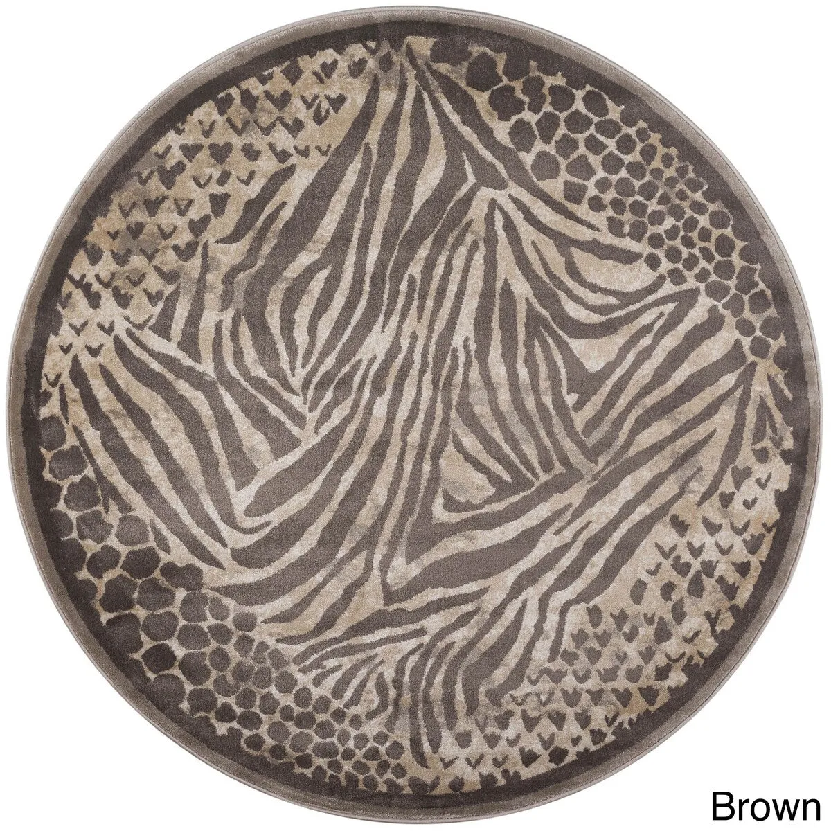 Admire Home Living Gallina Contemporary Animal Print Area Rug