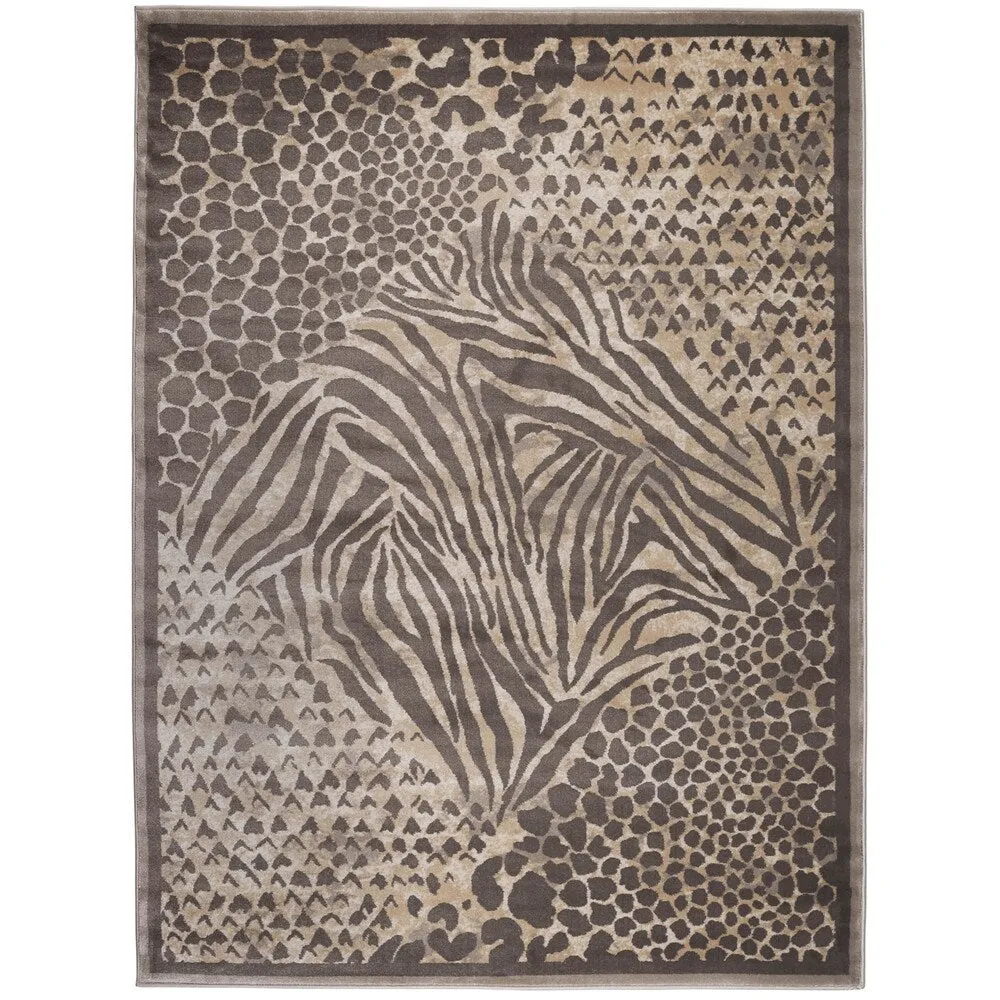 Admire Home Living Gallina Contemporary Animal Print Area Rug