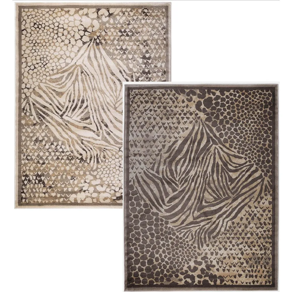 Admire Home Living Gallina Contemporary Animal Print Area Rug