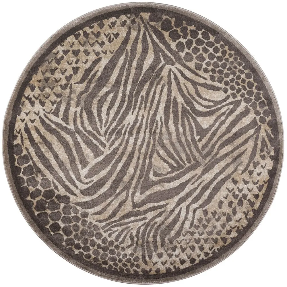 Admire Home Living Gallina Contemporary Animal Print Area Rug