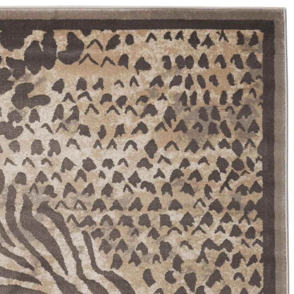 Admire Home Living Gallina Contemporary Animal Print Area Rug
