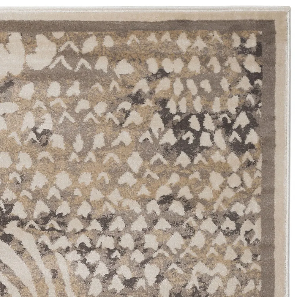 Admire Home Living Gallina Contemporary Animal Print Area Rug