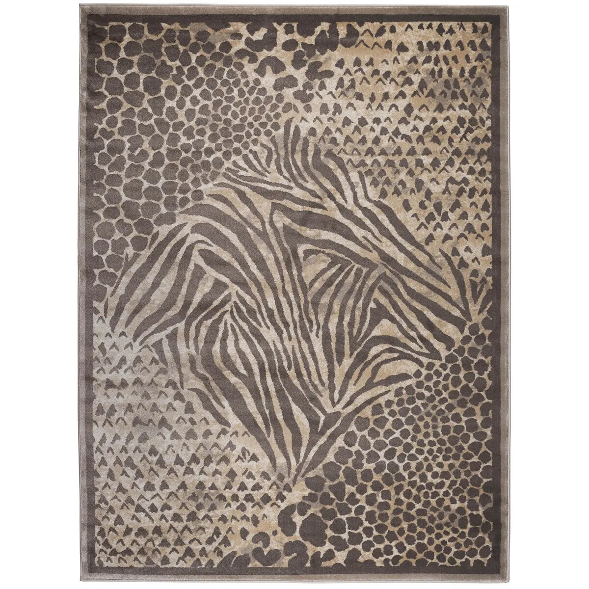 Admire Home Living Gallina Contemporary Animal Print Area Rug