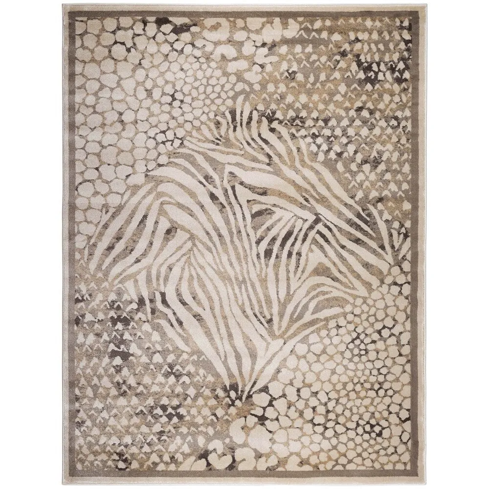 Admire Home Living Gallina Contemporary Animal Print Area Rug
