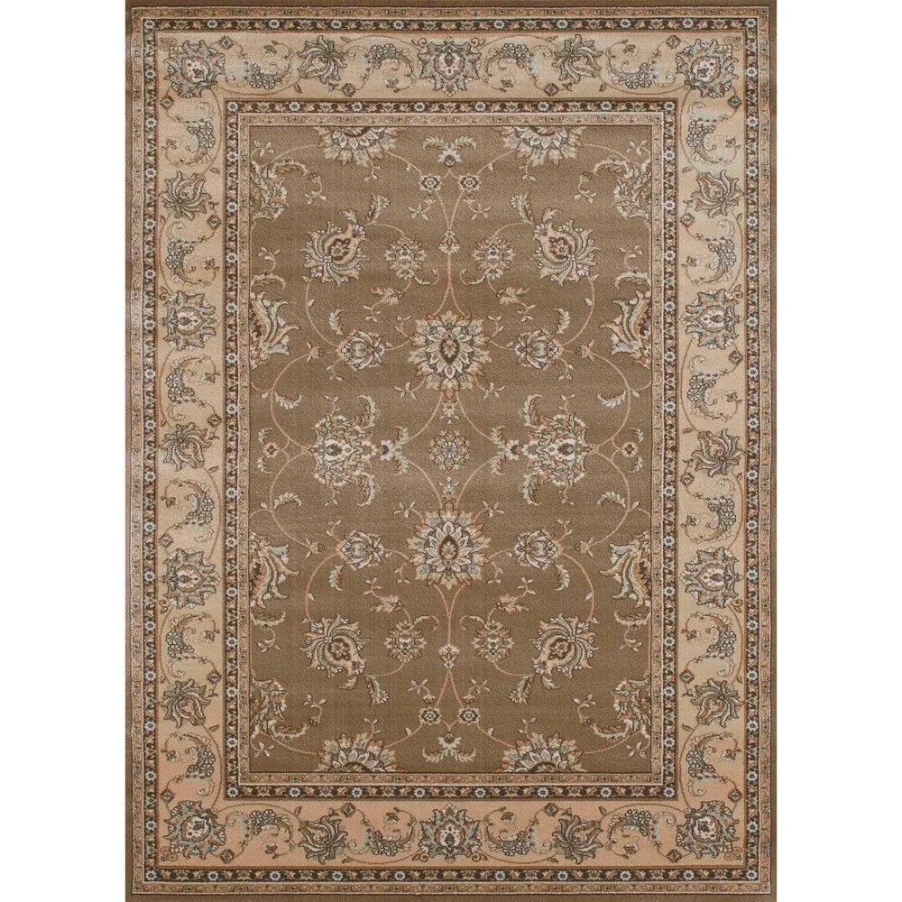 Admire Home Living Plaza Traditional Oriental Floral Scroll Pattern Area Rug
