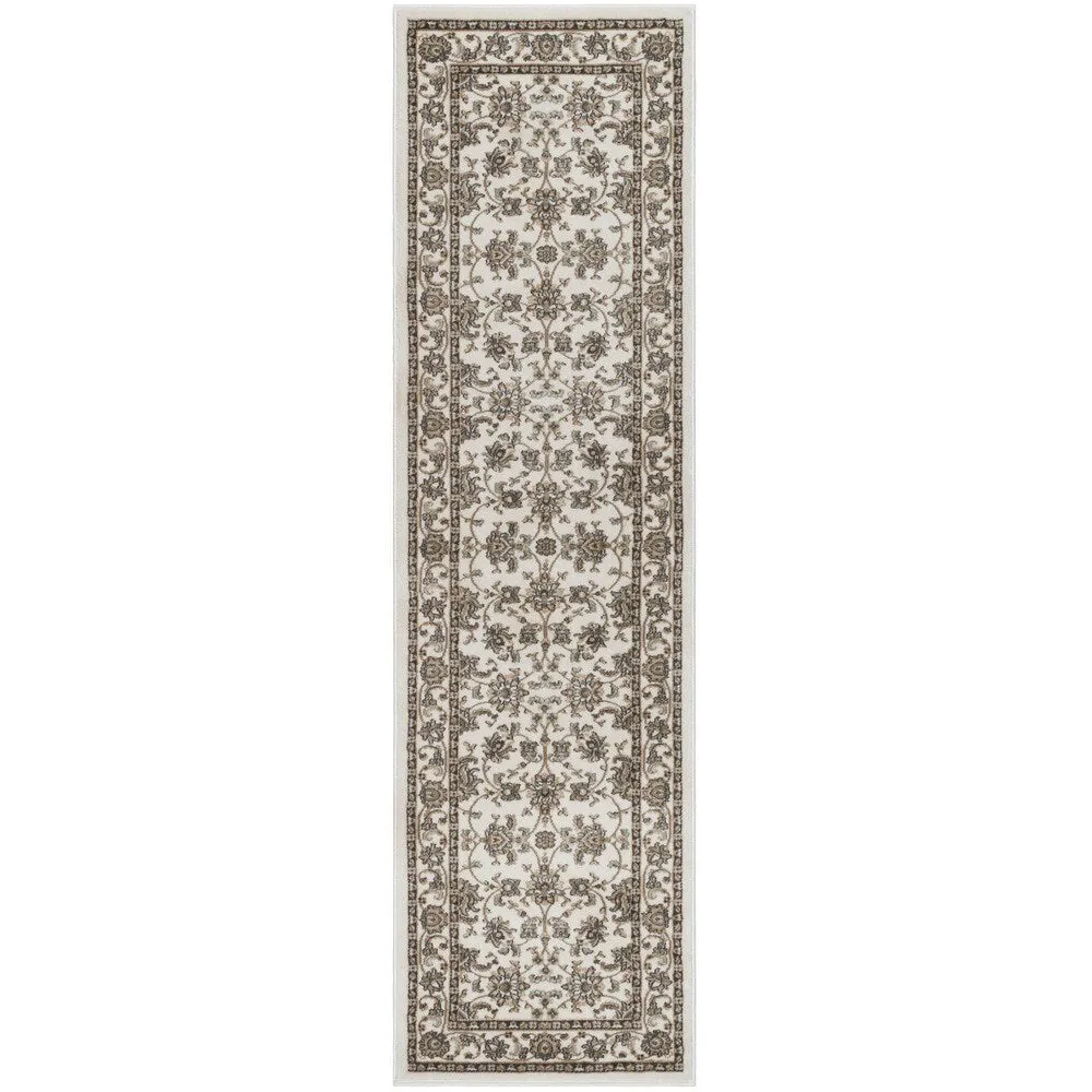 Admire Home Living Plaza Traditional Oriental Floral Scroll Pattern Area Rug