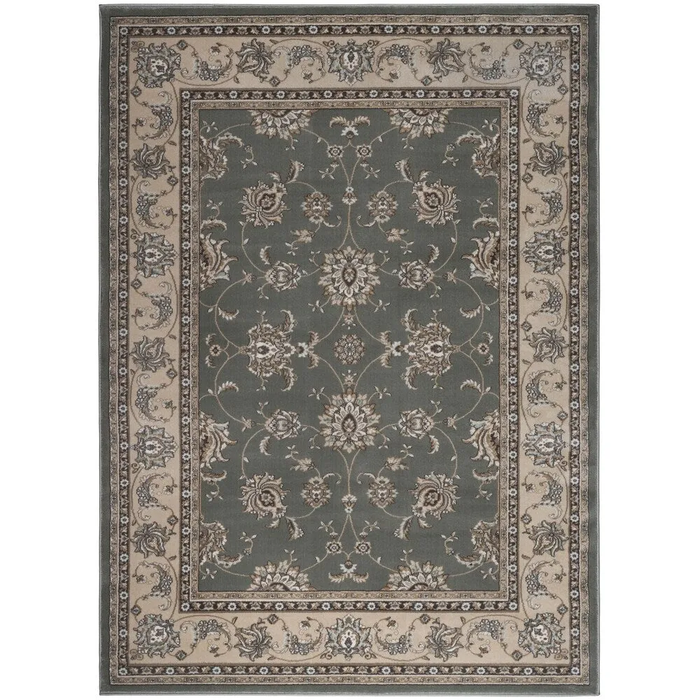 Admire Home Living Plaza Traditional Oriental Floral Scroll Pattern Area Rug