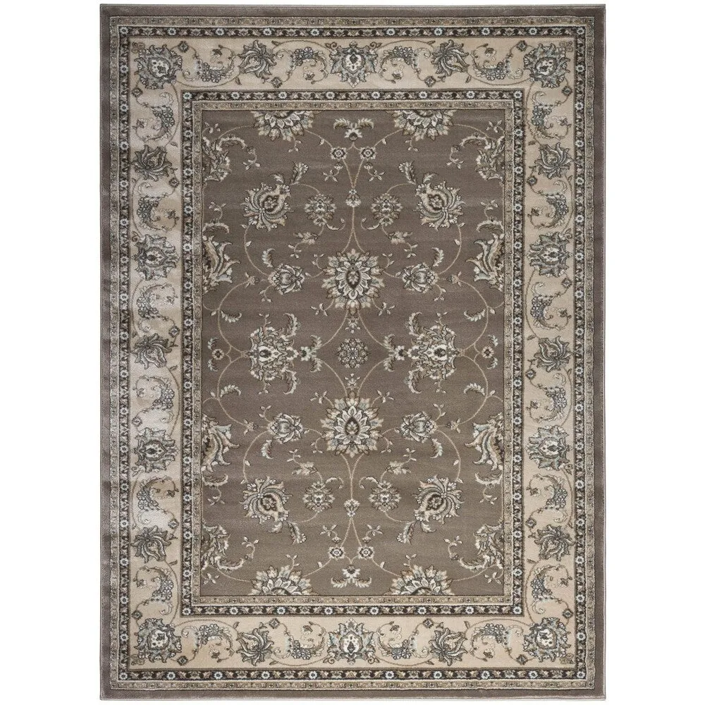 Admire Home Living Plaza Traditional Oriental Floral Scroll Pattern Area Rug