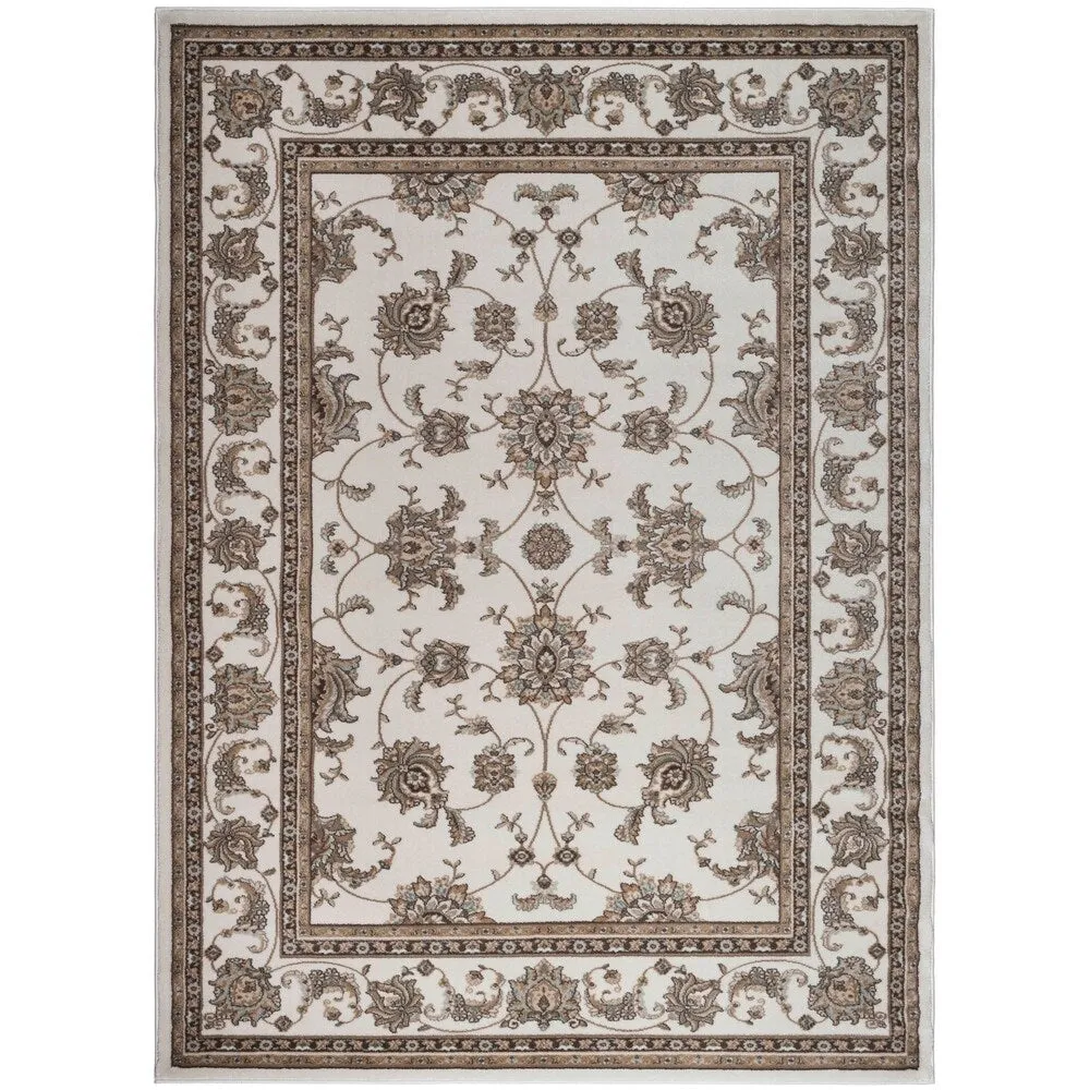 Admire Home Living Plaza Traditional Oriental Floral Scroll Pattern Area Rug