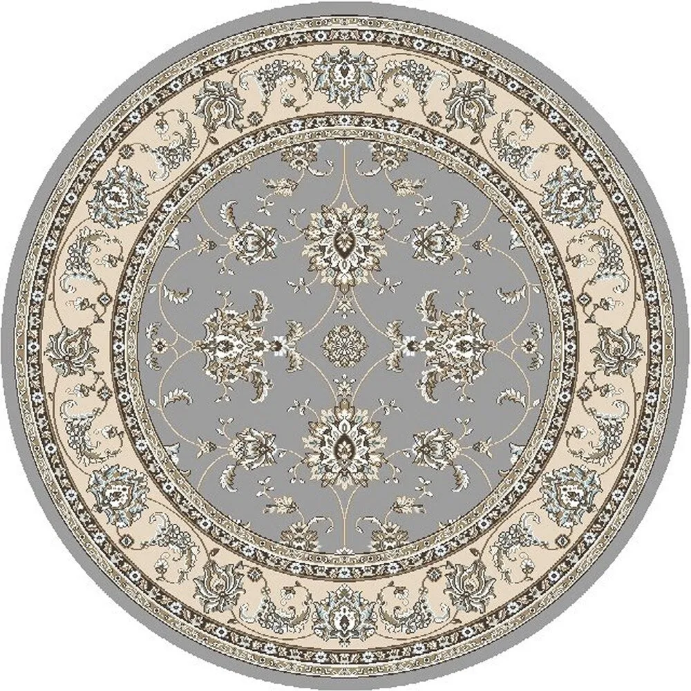 Admire Home Living Plaza Traditional Oriental Floral Scroll Pattern Area Rug