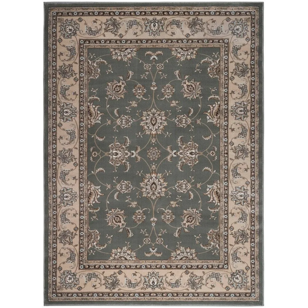 Admire Home Living Plaza Traditional Oriental Floral Scroll Pattern Area Rug