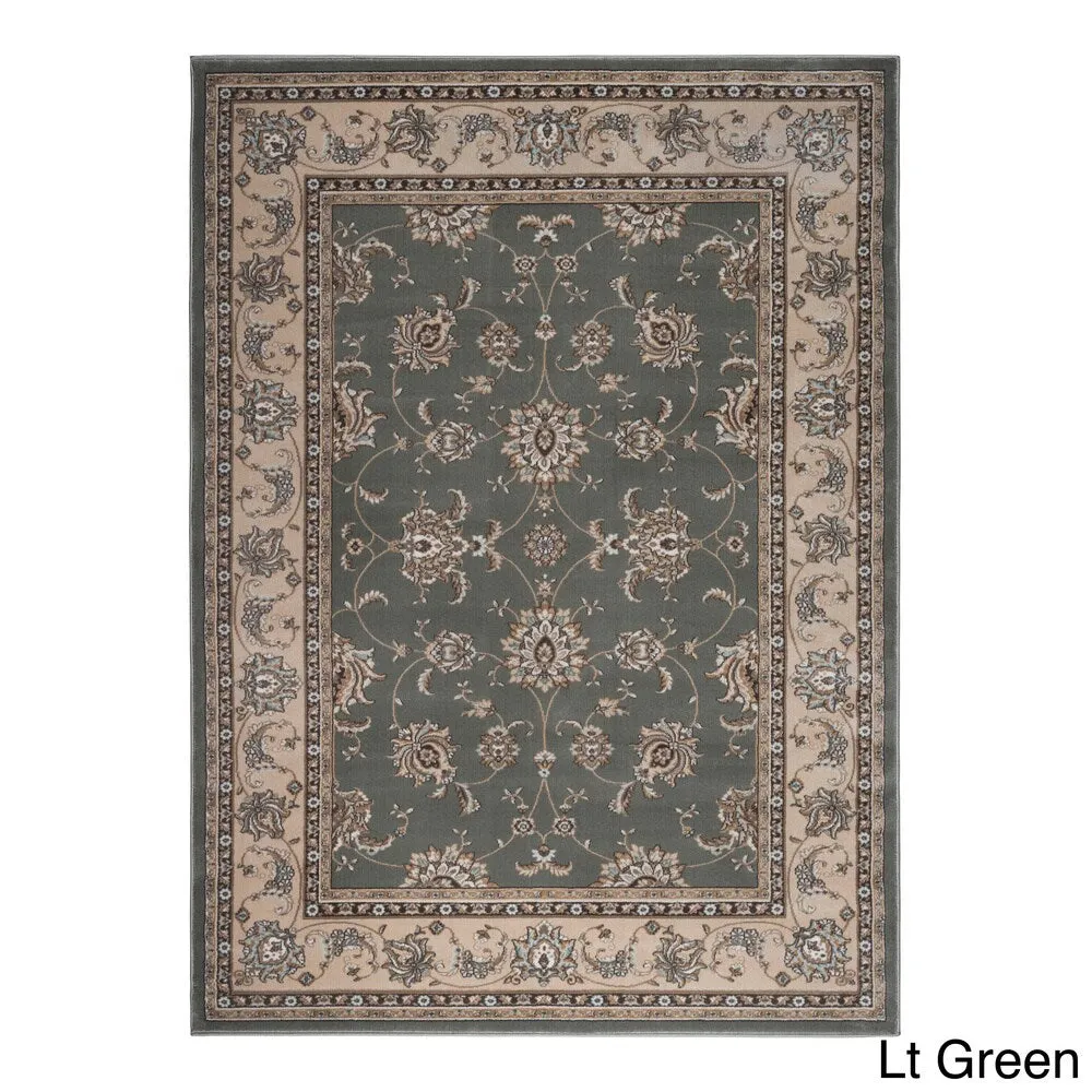 Admire Home Living Plaza Traditional Oriental Floral Scroll Pattern Area Rug