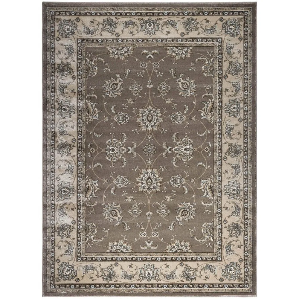Admire Home Living Plaza Traditional Oriental Floral Scroll Pattern Area Rug