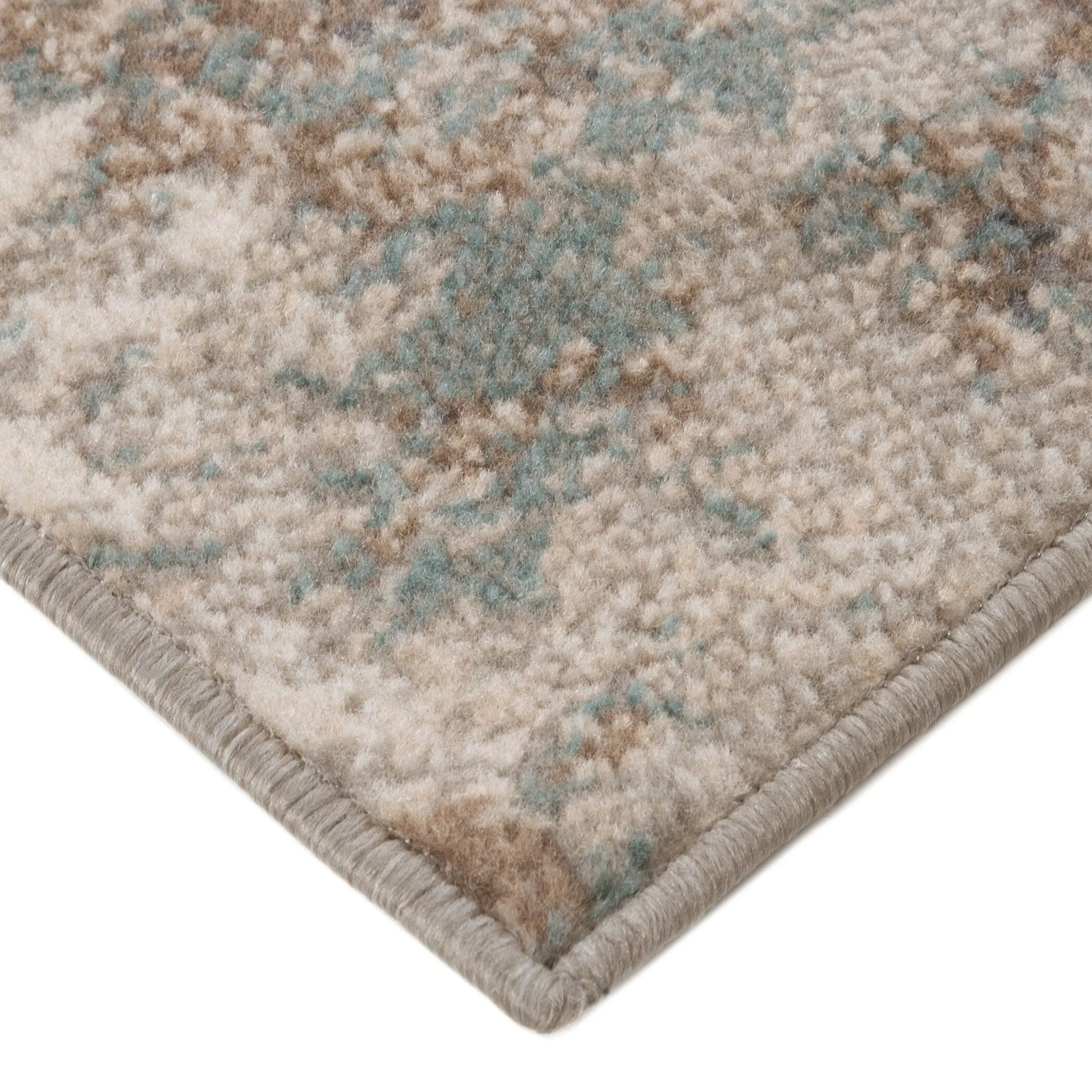 Alana Bella Light Brown Abstract Area Rug