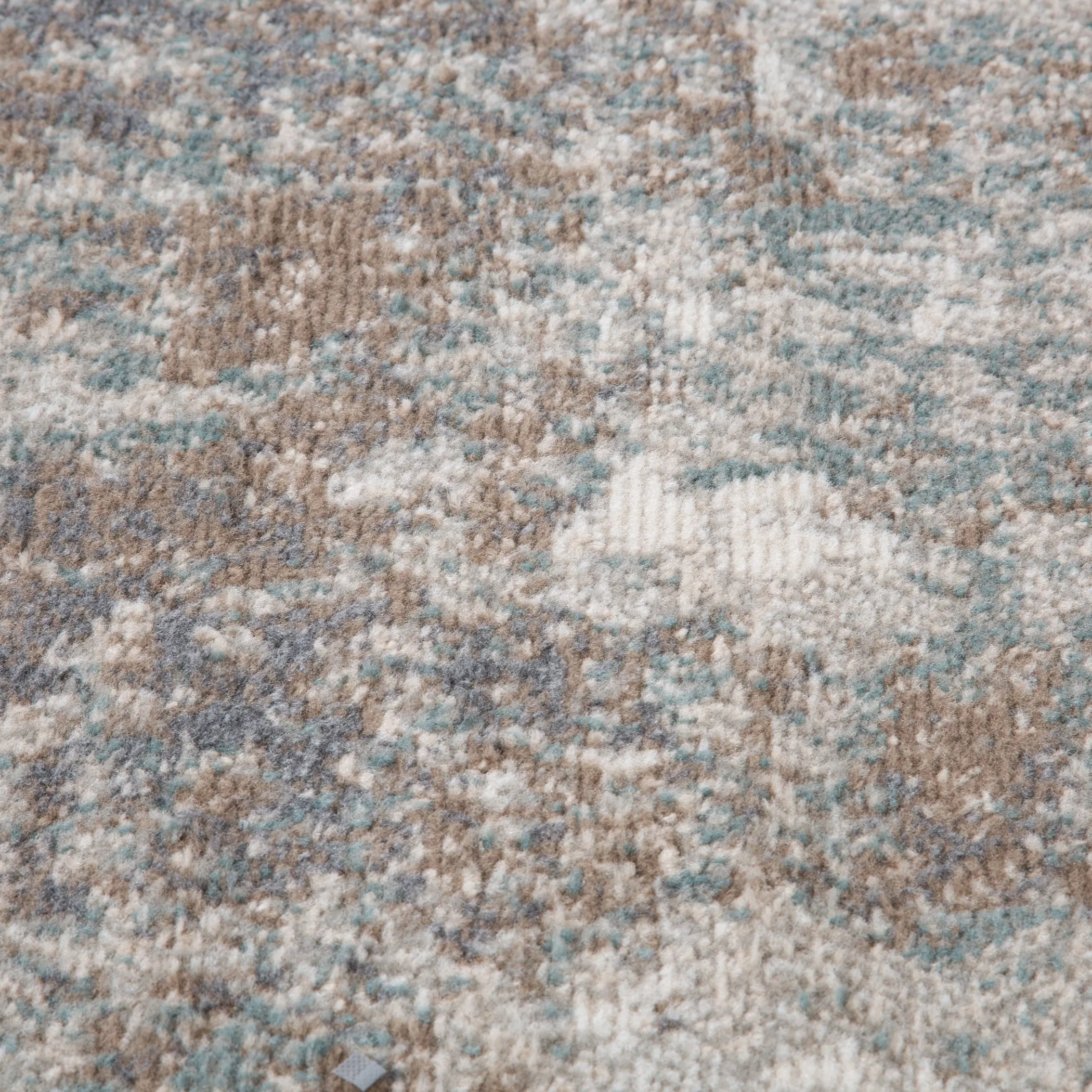 Alana Bella Light Brown Abstract Area Rug