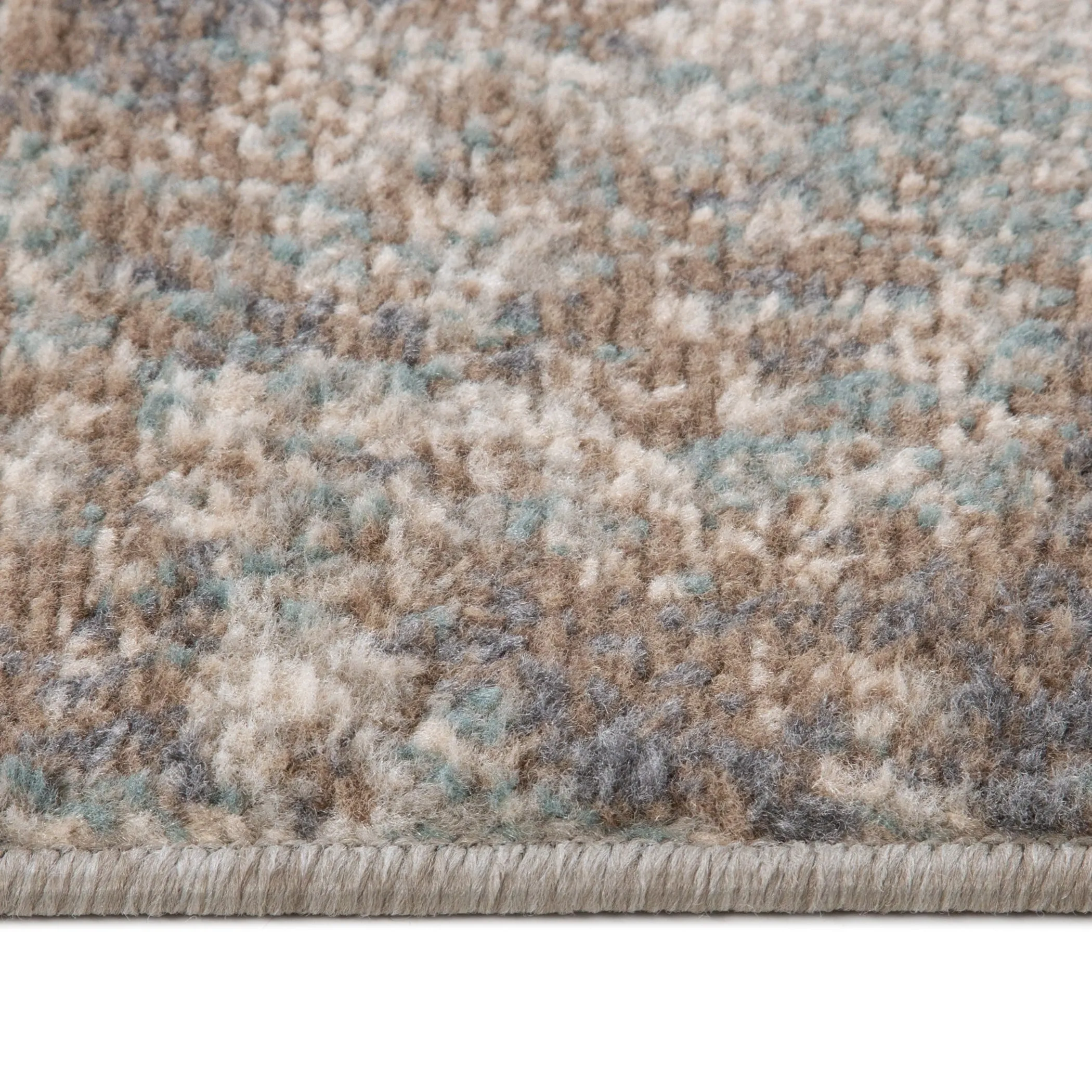 Alana Bella Light Brown Abstract Area Rug