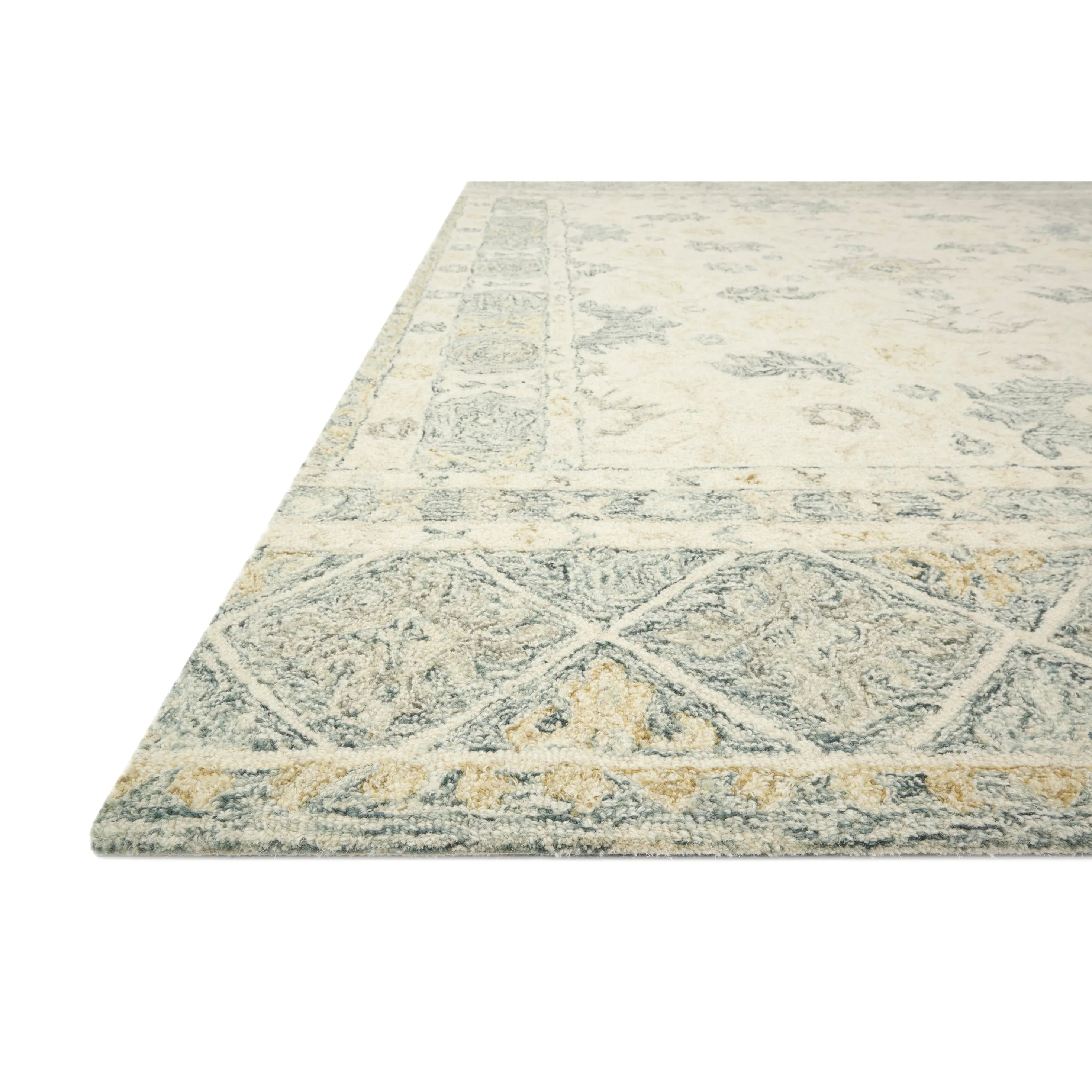 Alexander Home Annabelle Botanical Bloom Hand-Hooked Wool Rug