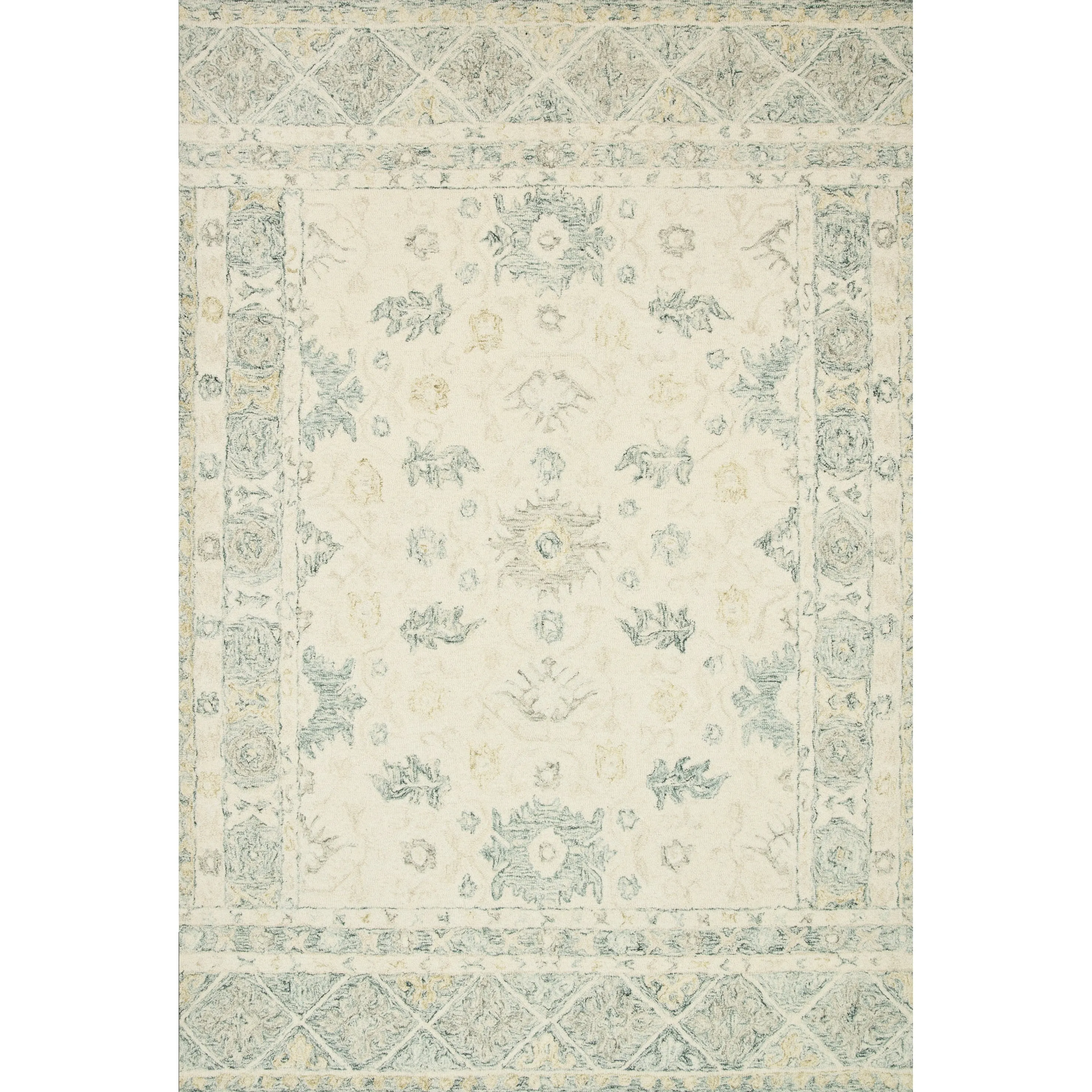 Alexander Home Annabelle Botanical Bloom Hand-Hooked Wool Rug