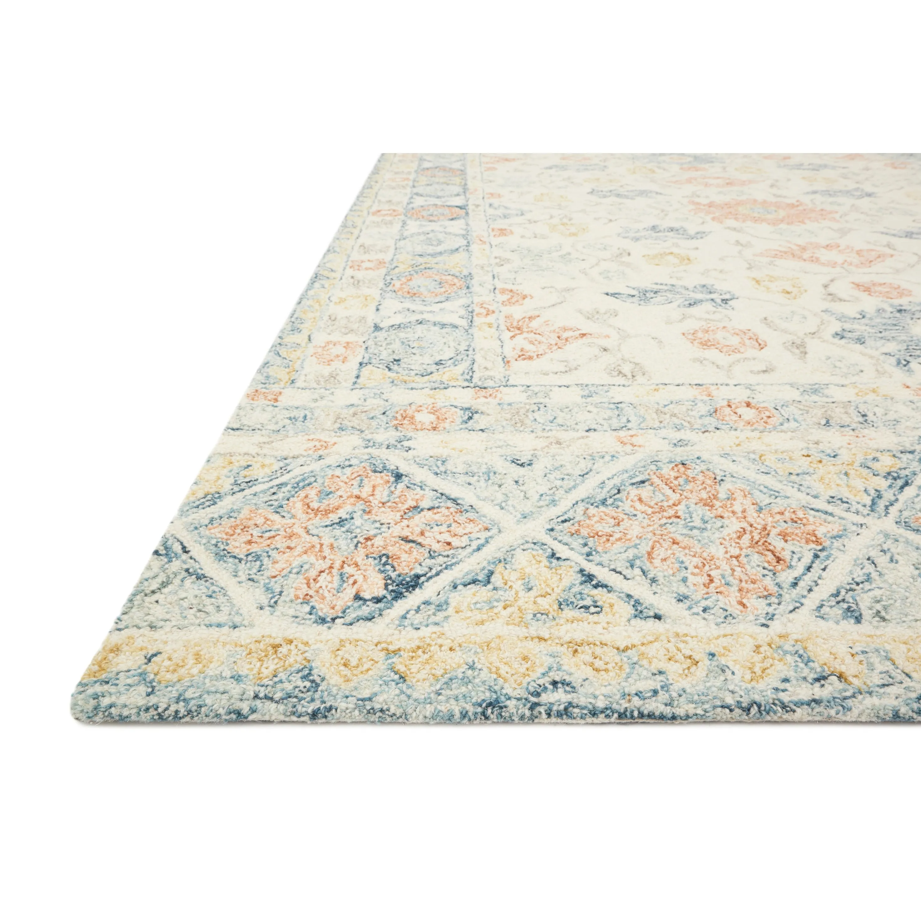Alexander Home Annabelle Botanical Bloom Hand-Hooked Wool Rug