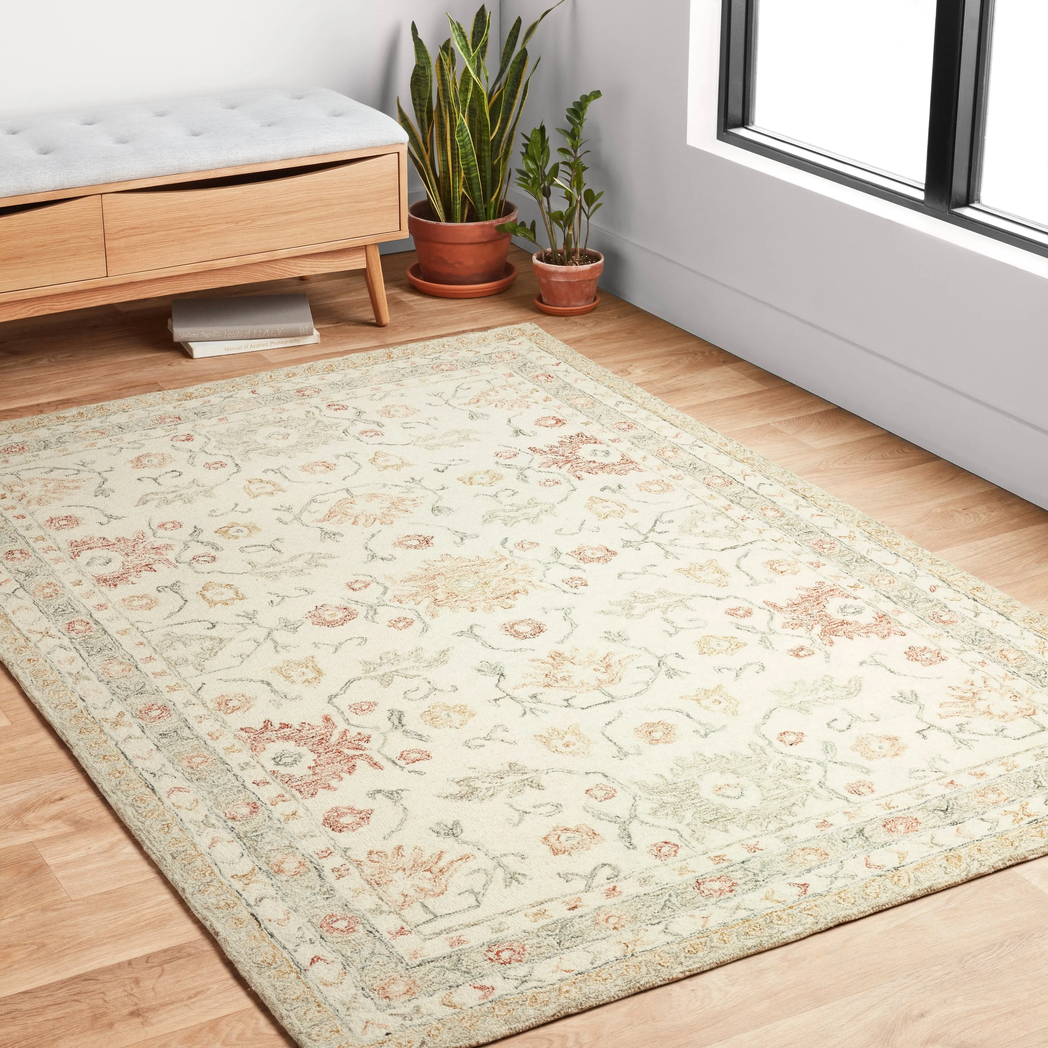 Alexander Home Annabelle Sunrise Hand-Hooked Traditional Wool Rug