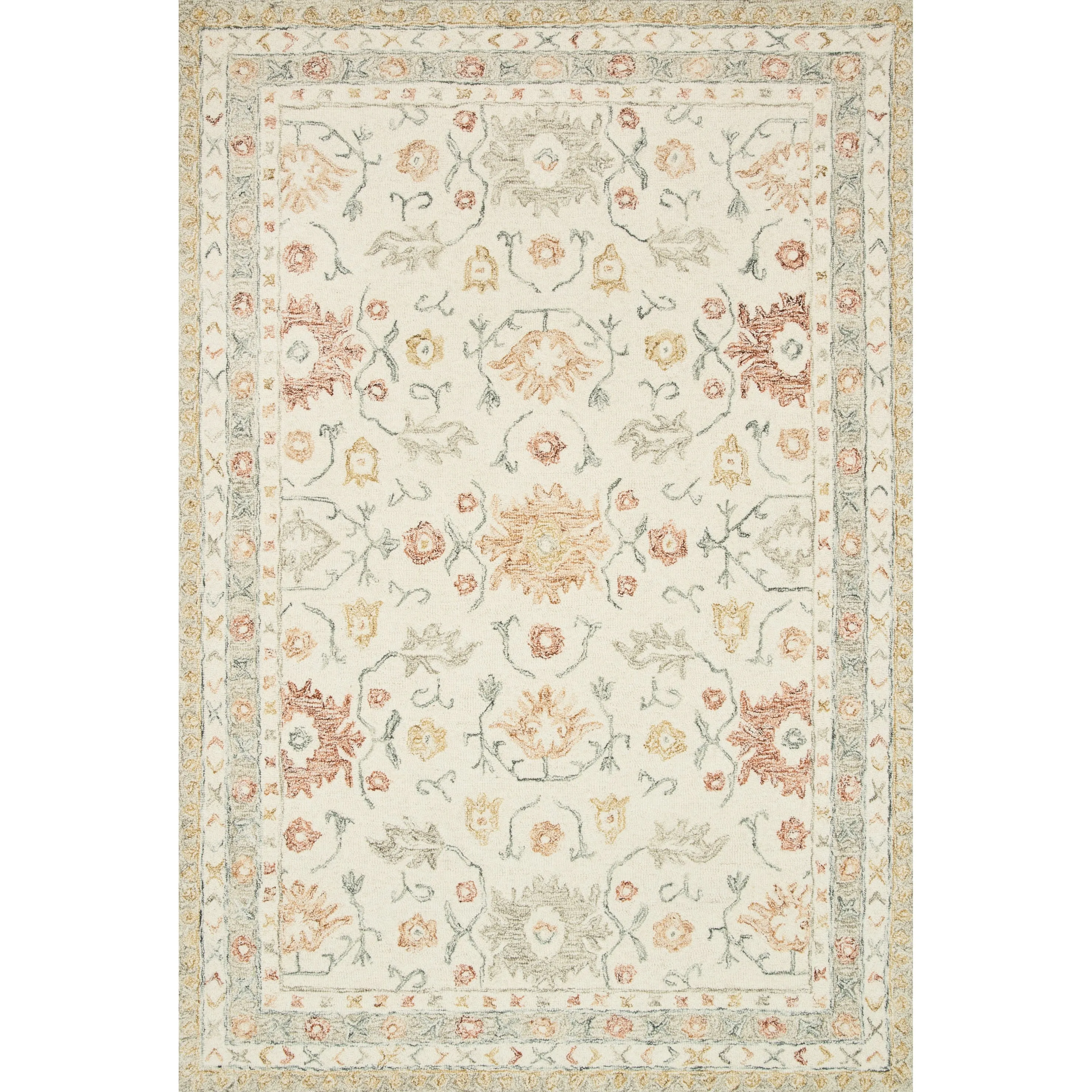 Alexander Home Annabelle Sunrise Hand-Hooked Traditional Wool Rug