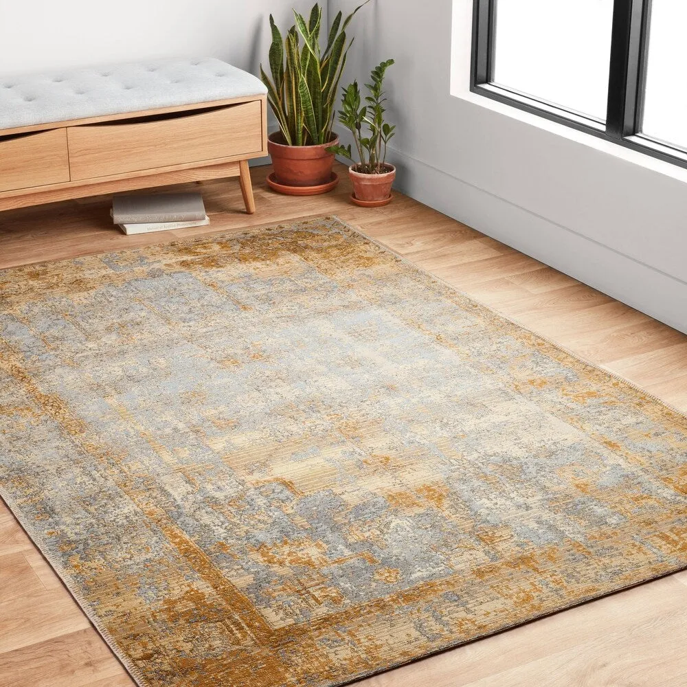 Alexander Home Armanda Modern Distressed Indoor/ Outdoor Area Rug